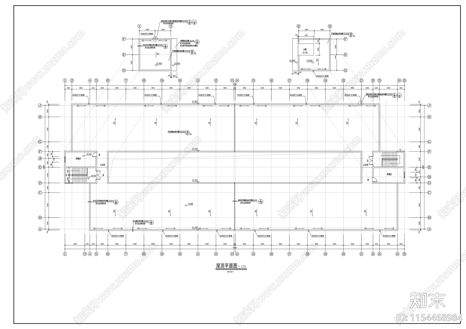 宿舍楼建筑cad施工图下载【ID:1154468984】