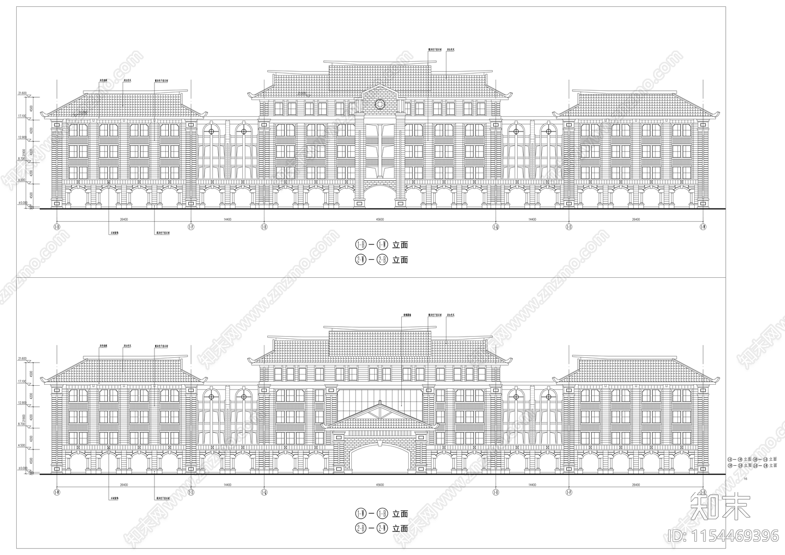 知名大学校园主群楼规划设计cad施工图下载【ID:1154469396】