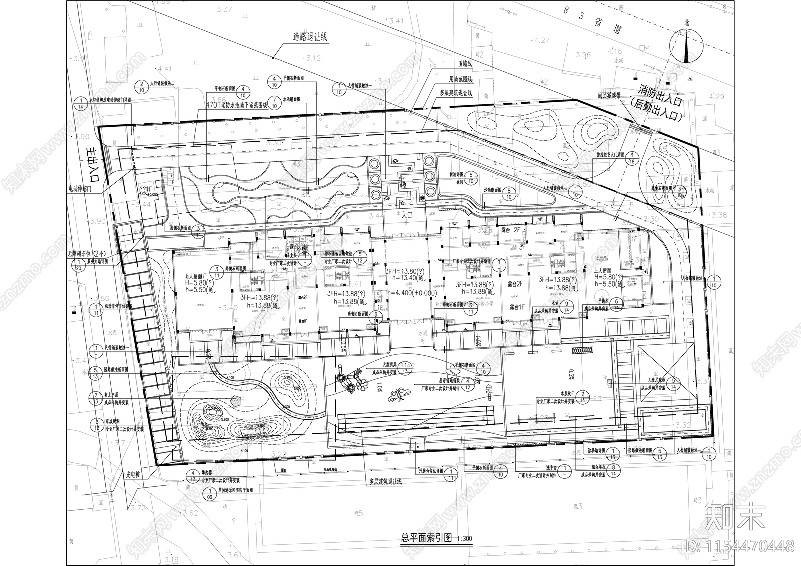 某幼儿园室外景观施工图下载【ID:1154470448】