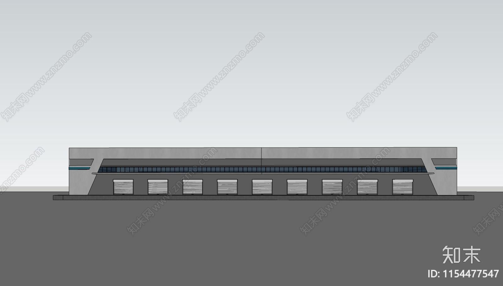 现代厂房SU模型下载【ID:1154477547】