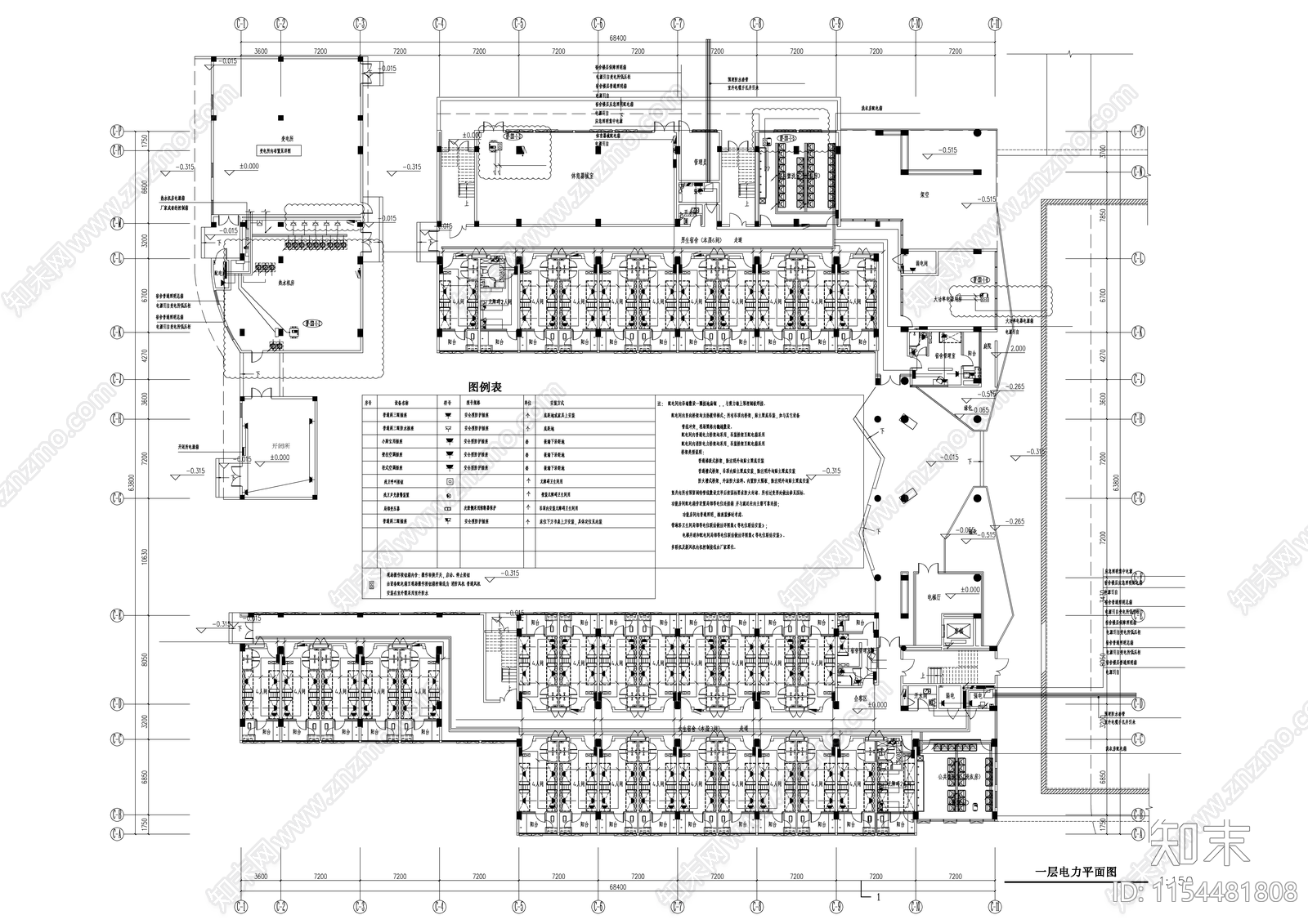 中田科技城校区新建项目cad施工图下载【ID:1154481808】