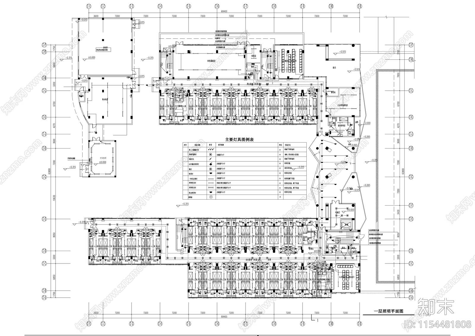 中田科技城校区新建项目cad施工图下载【ID:1154481808】