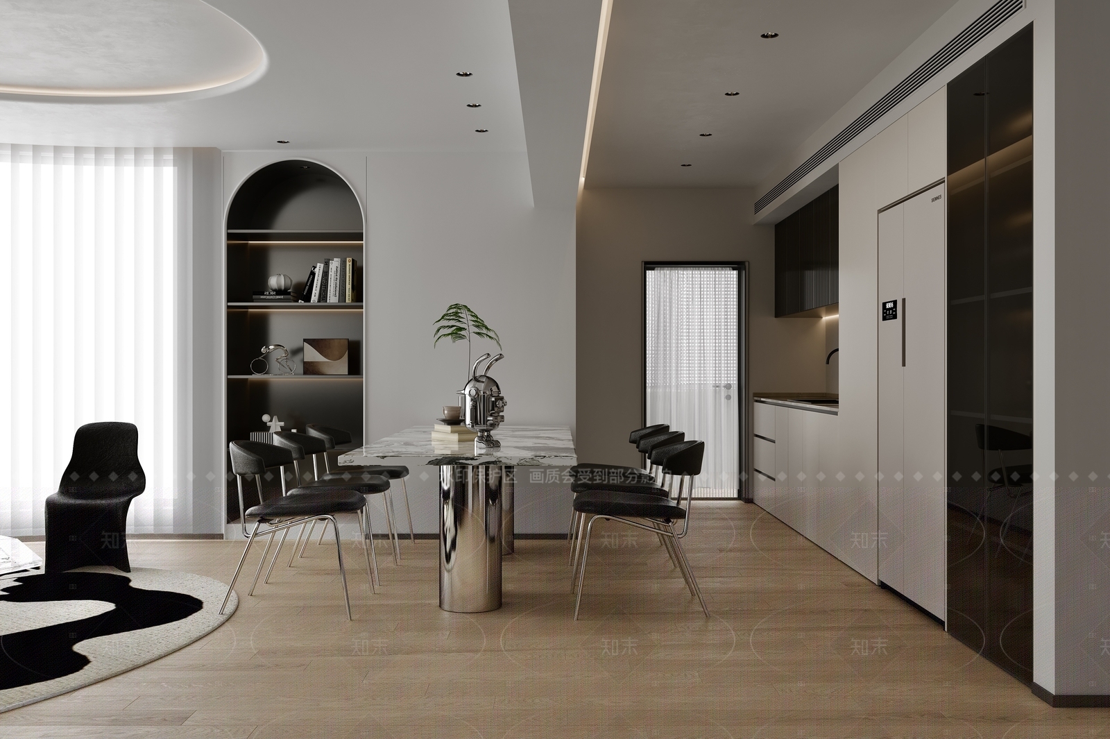 现代玄关3D模型下载【ID:1214559313】
