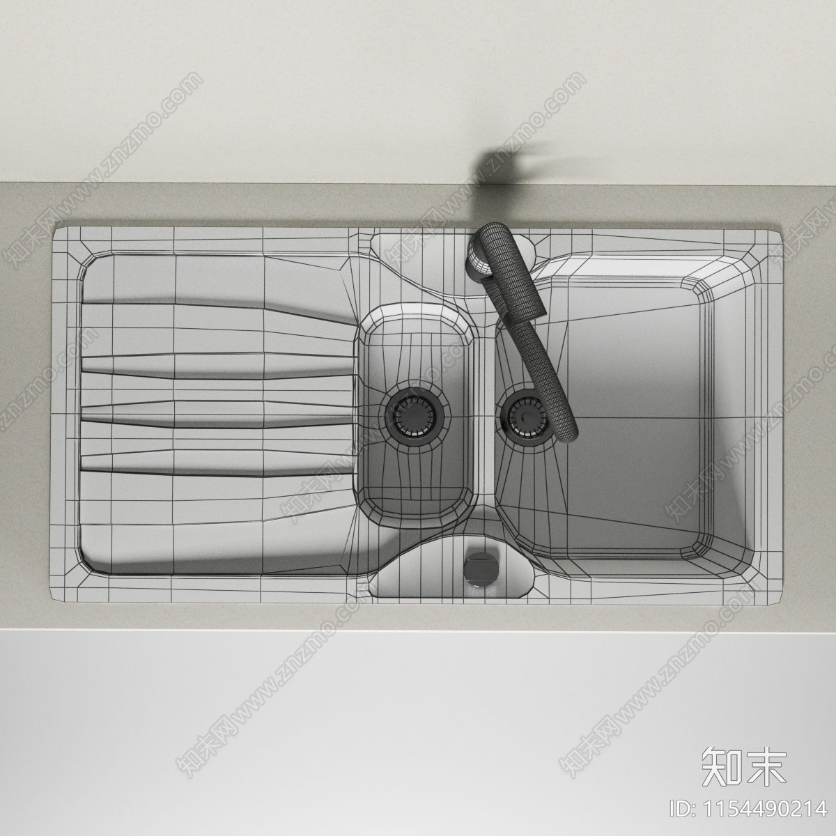 水槽3D模型下载【ID:1154490214】