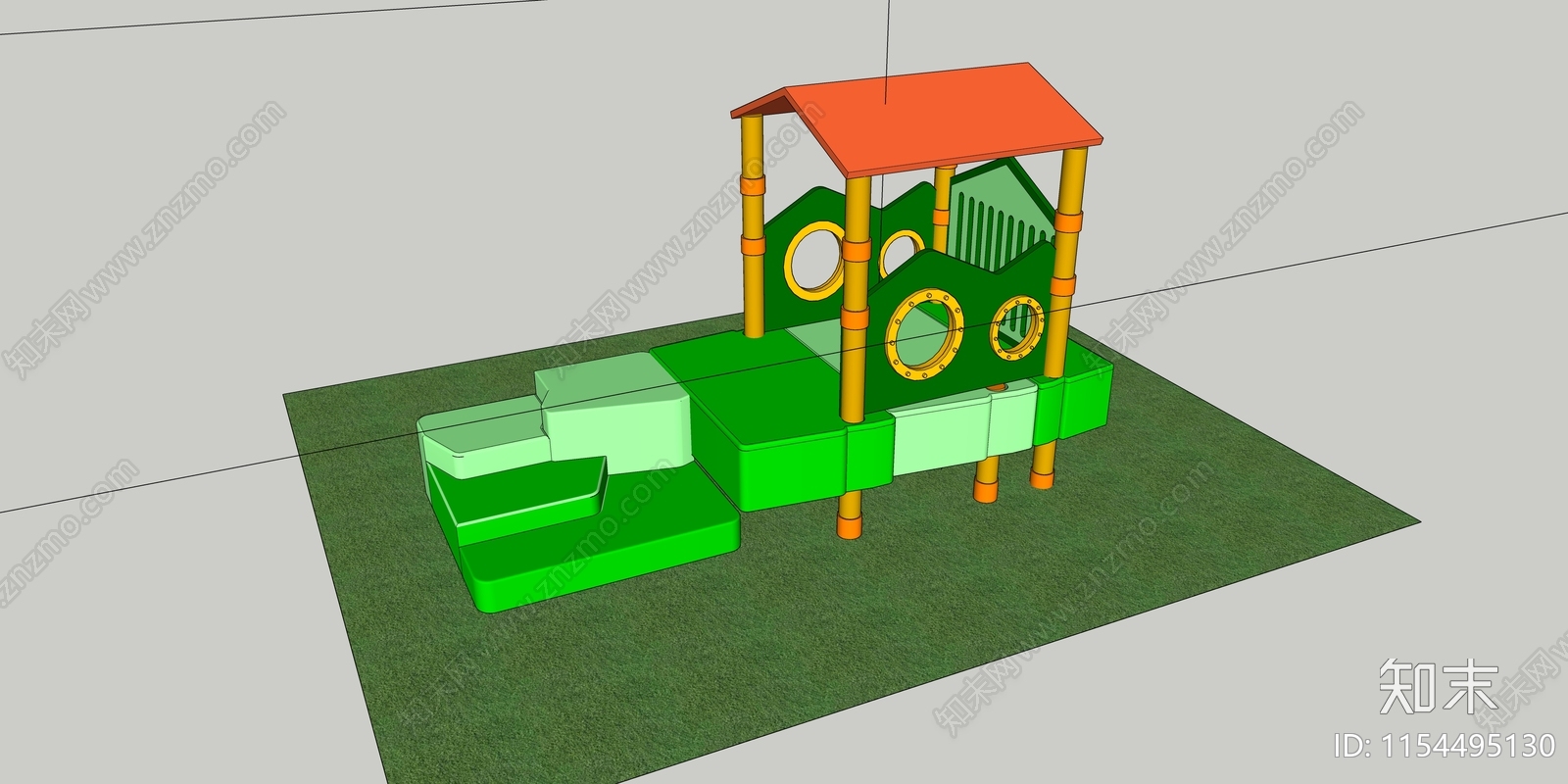 儿童户外设备SU模型下载【ID:1154495130】