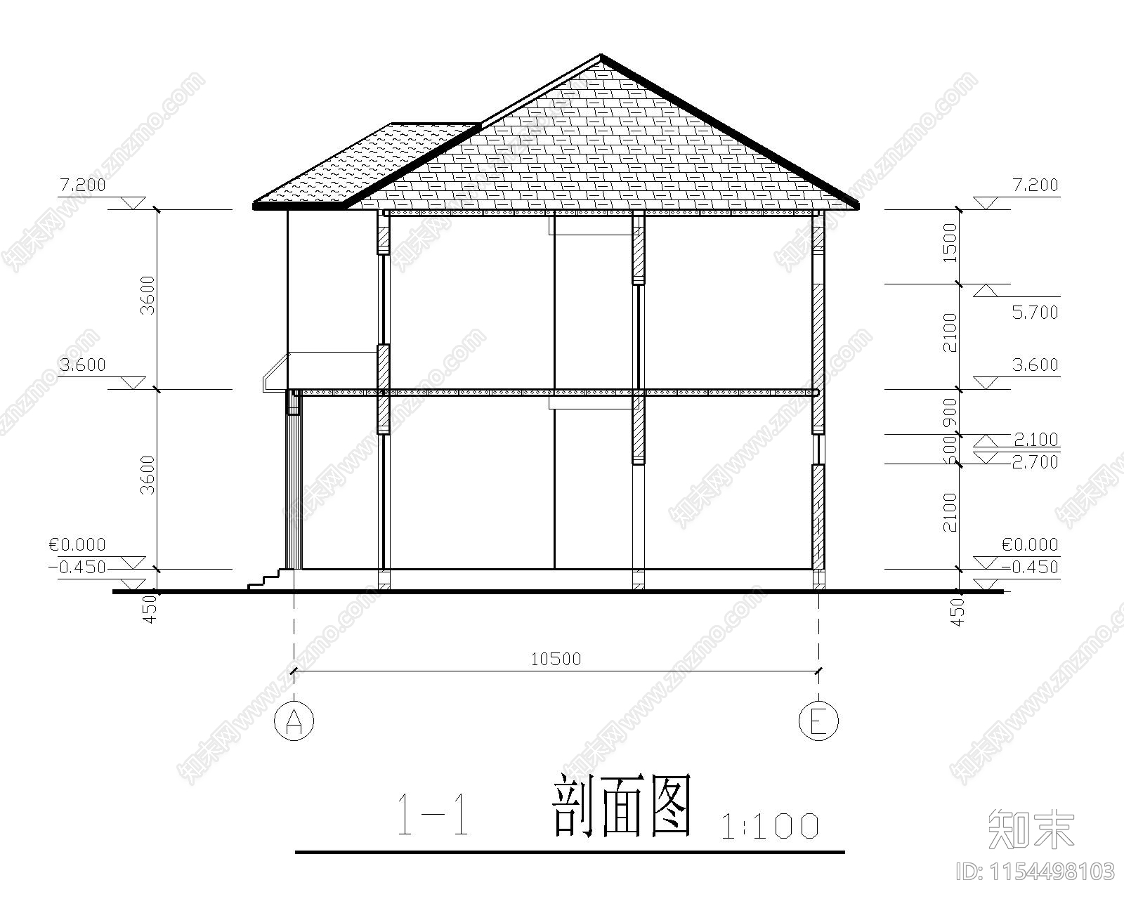 demo2建筑cad施工图下载【ID:1154498103】