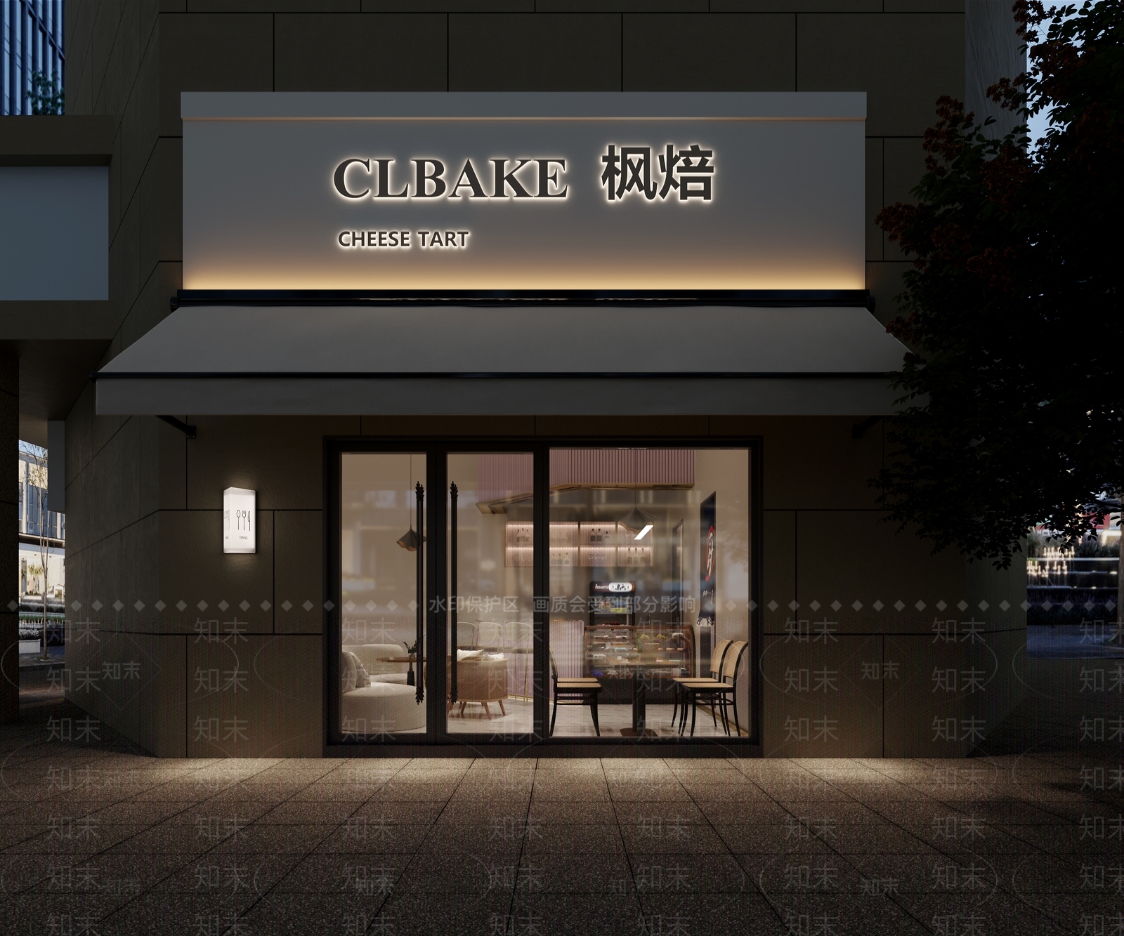 现代甜品面包店3D模型下载【ID:1154501775】
