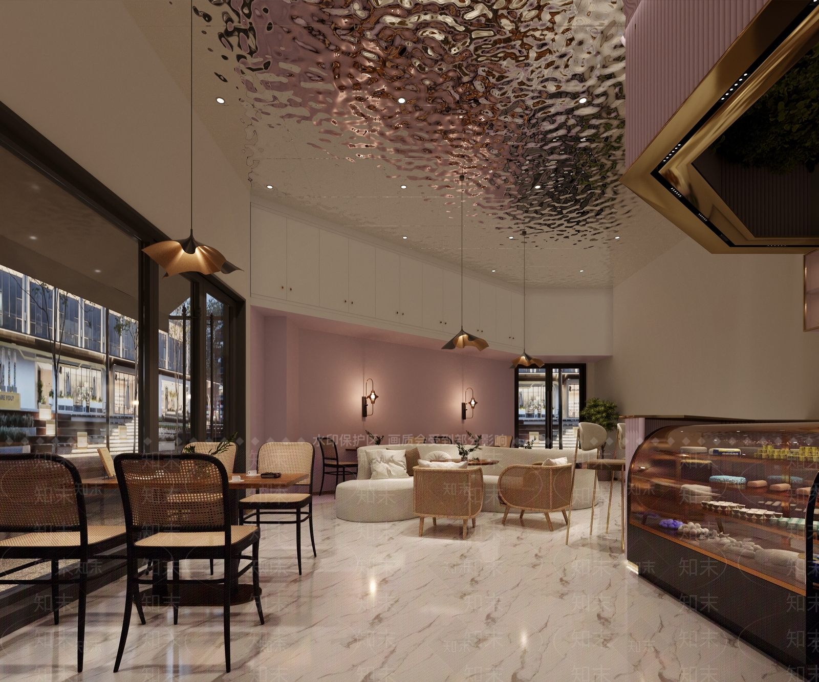 现代甜品面包店3D模型下载【ID:1154501775】