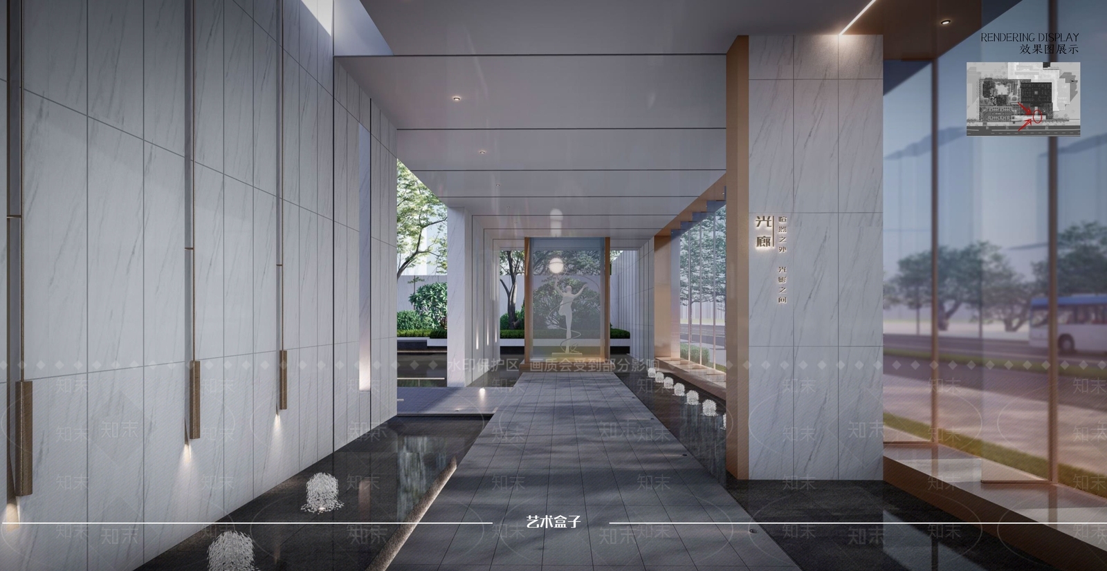 现代简约小区景观SU模型下载【ID:1154507310】