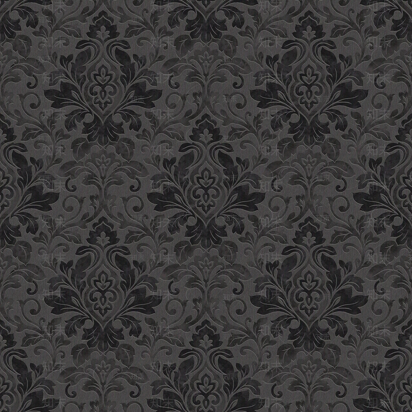 无缝欧式深色墙布贴图下载【ID:1154508867】