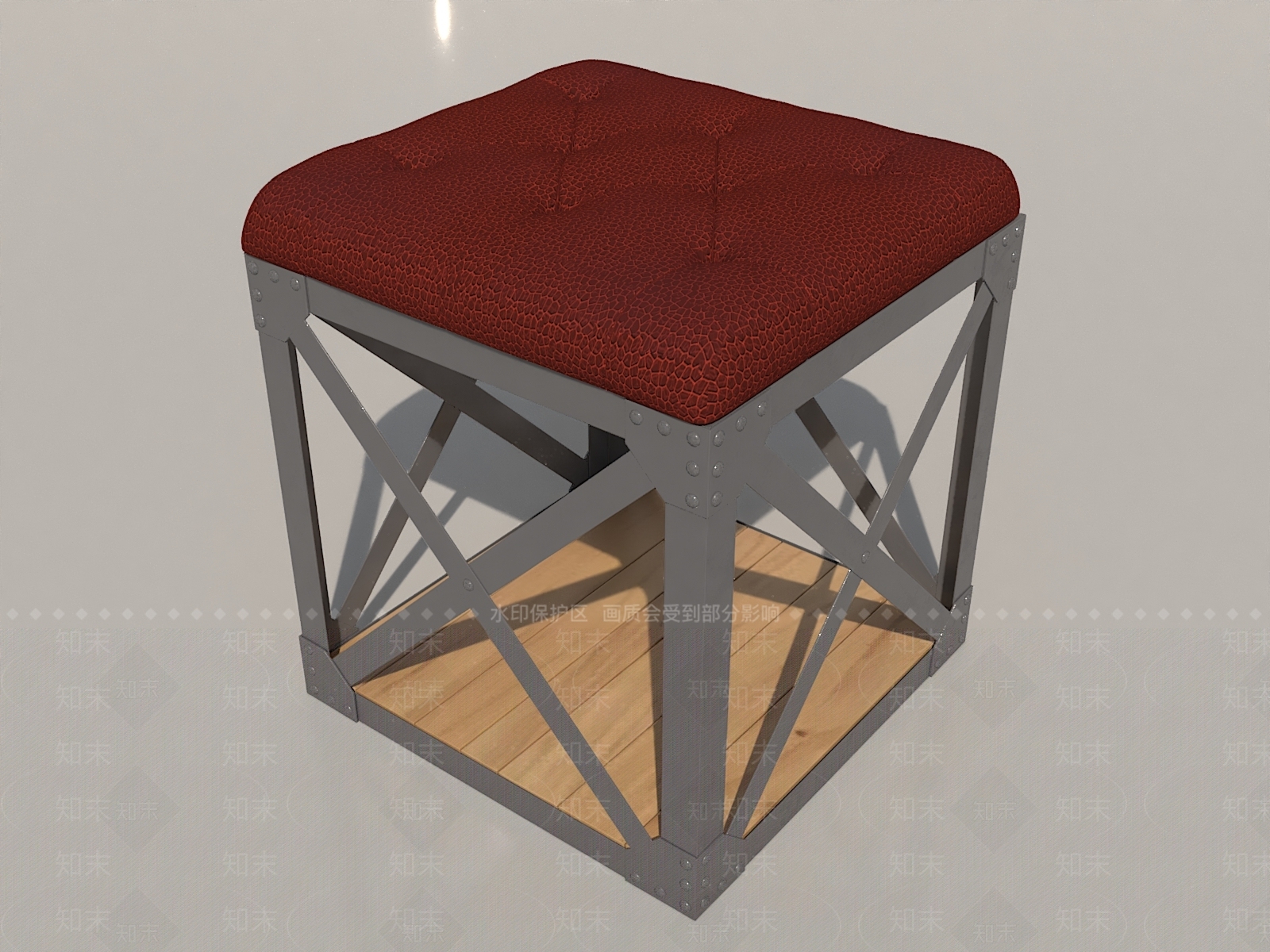 工业风凳子3D模型下载【ID:1154509129】