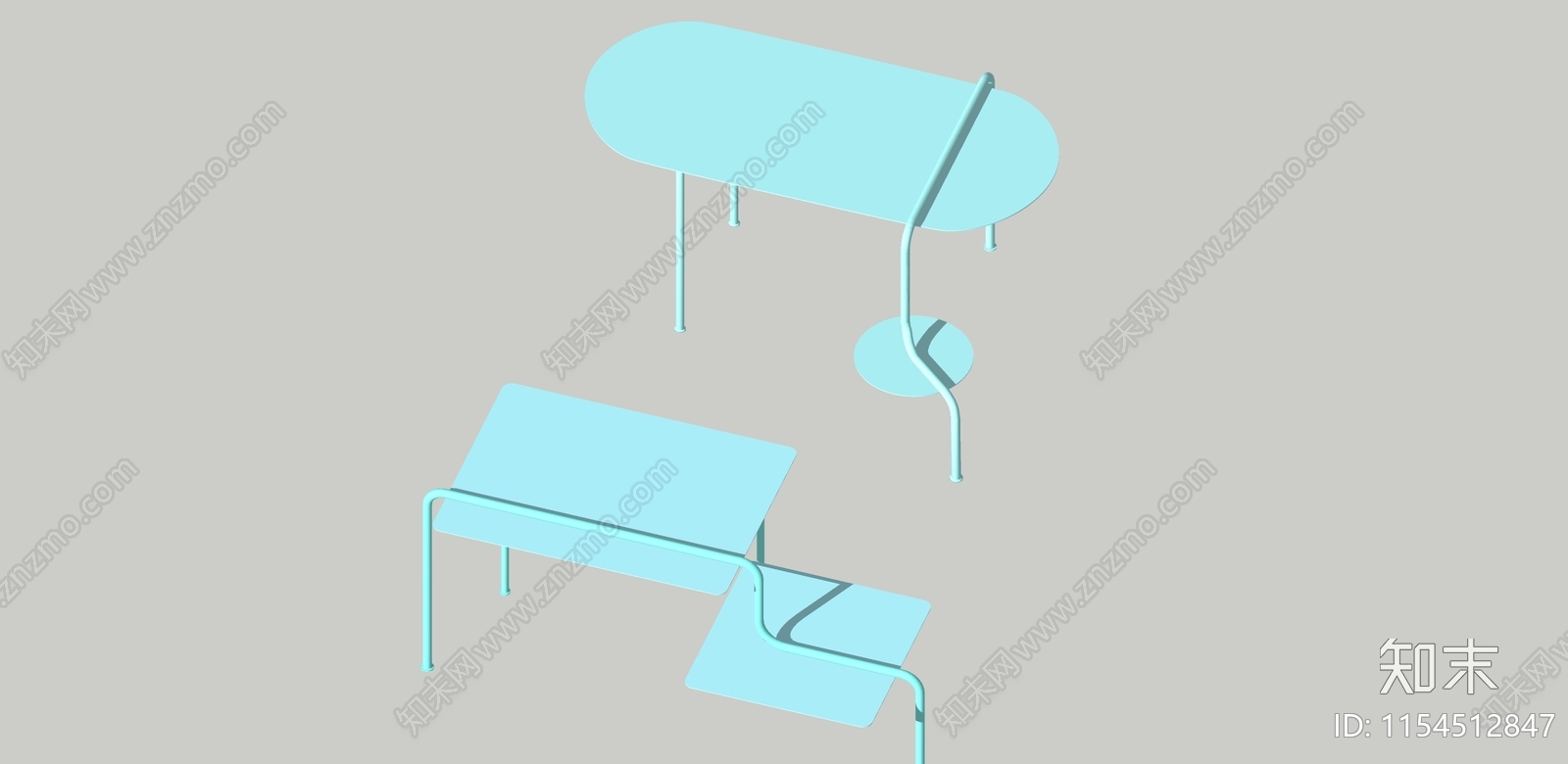 现代户外桌椅SU模型下载【ID:1154512847】