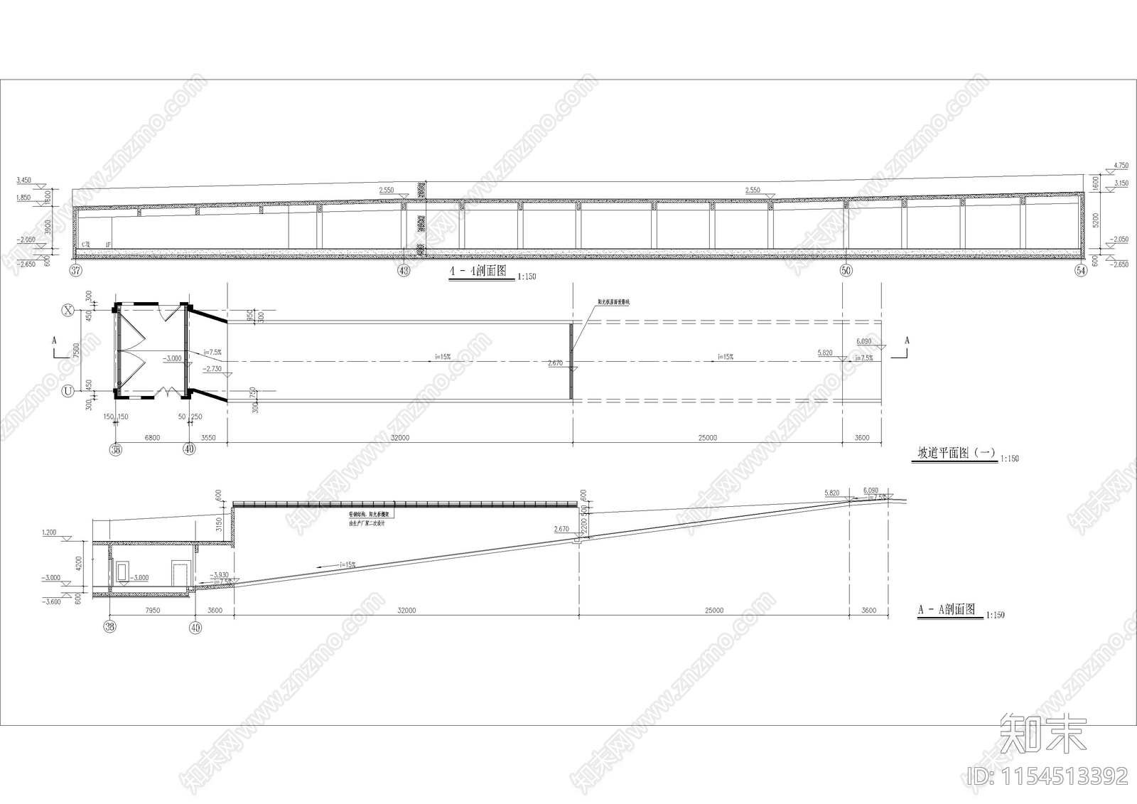 9945平米框架住宅式宾馆建筑施工图下载【ID:1154513392】