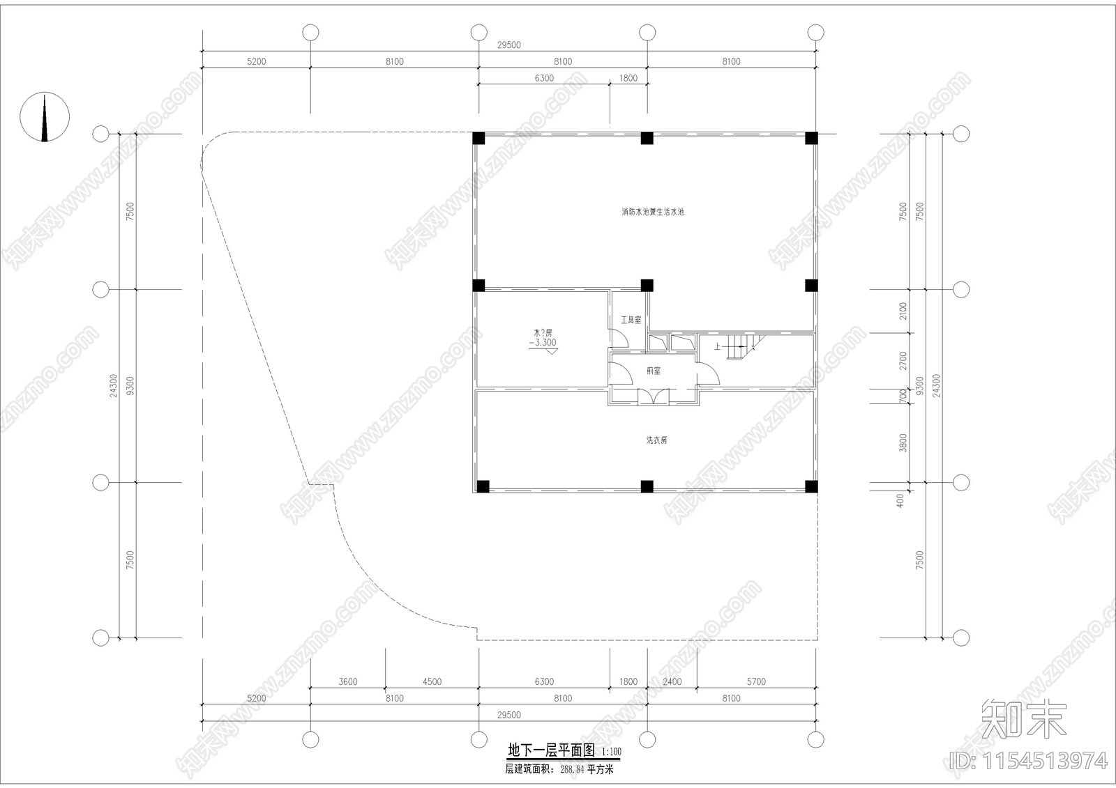 商场宾馆综合楼建筑cad施工图下载【ID:1154513974】