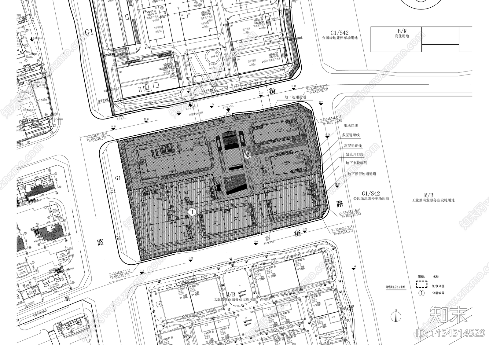 科技产业园项目室外给排水cad施工图下载【ID:1154514529】