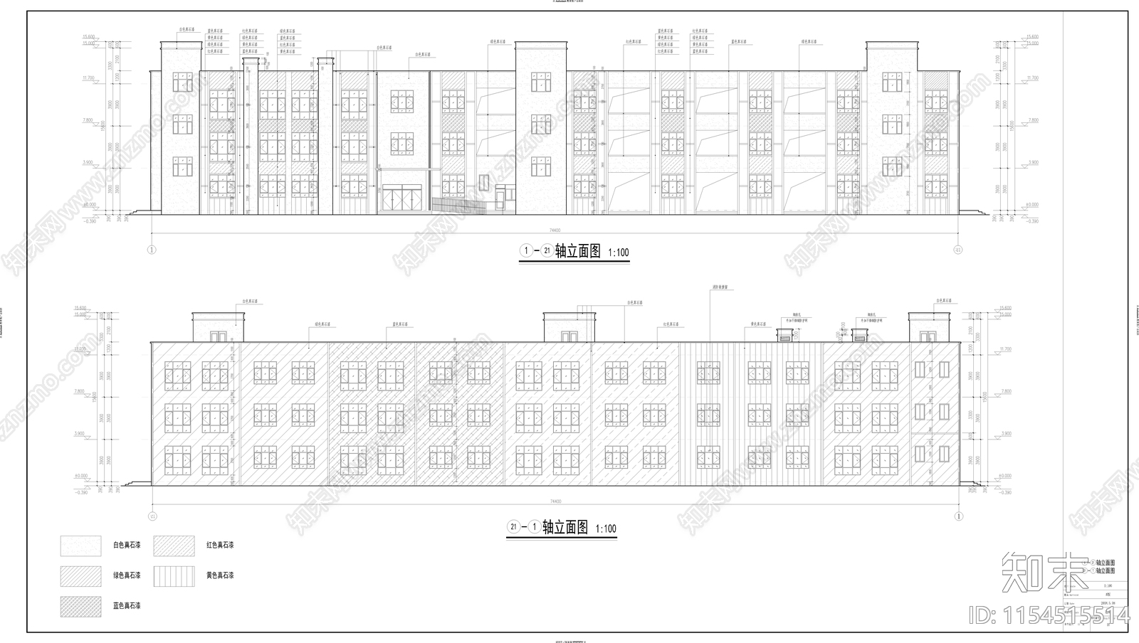 幼儿园建筑cad施工图下载【ID:1154515514】