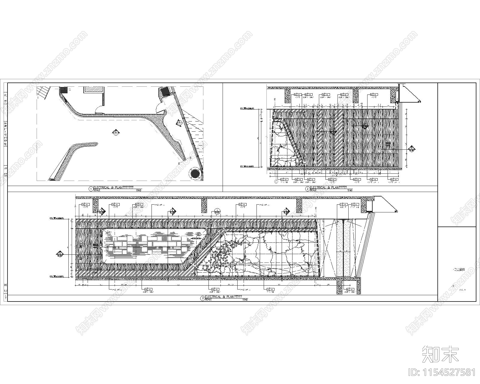 武汉某售楼cad施工图下载【ID:1154527581】