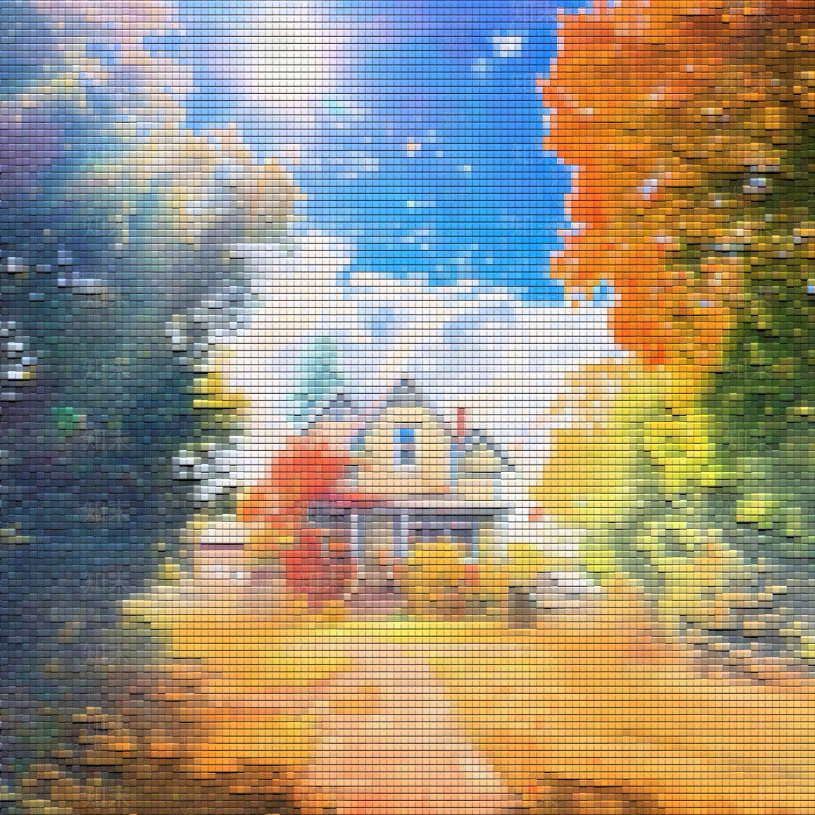 马赛克拼贴画贴图下载【ID:1154531994】