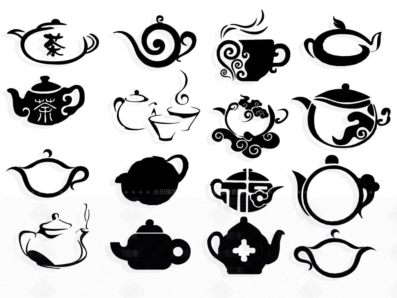 现代茶杯图标SU模型下载【ID:1154533707】