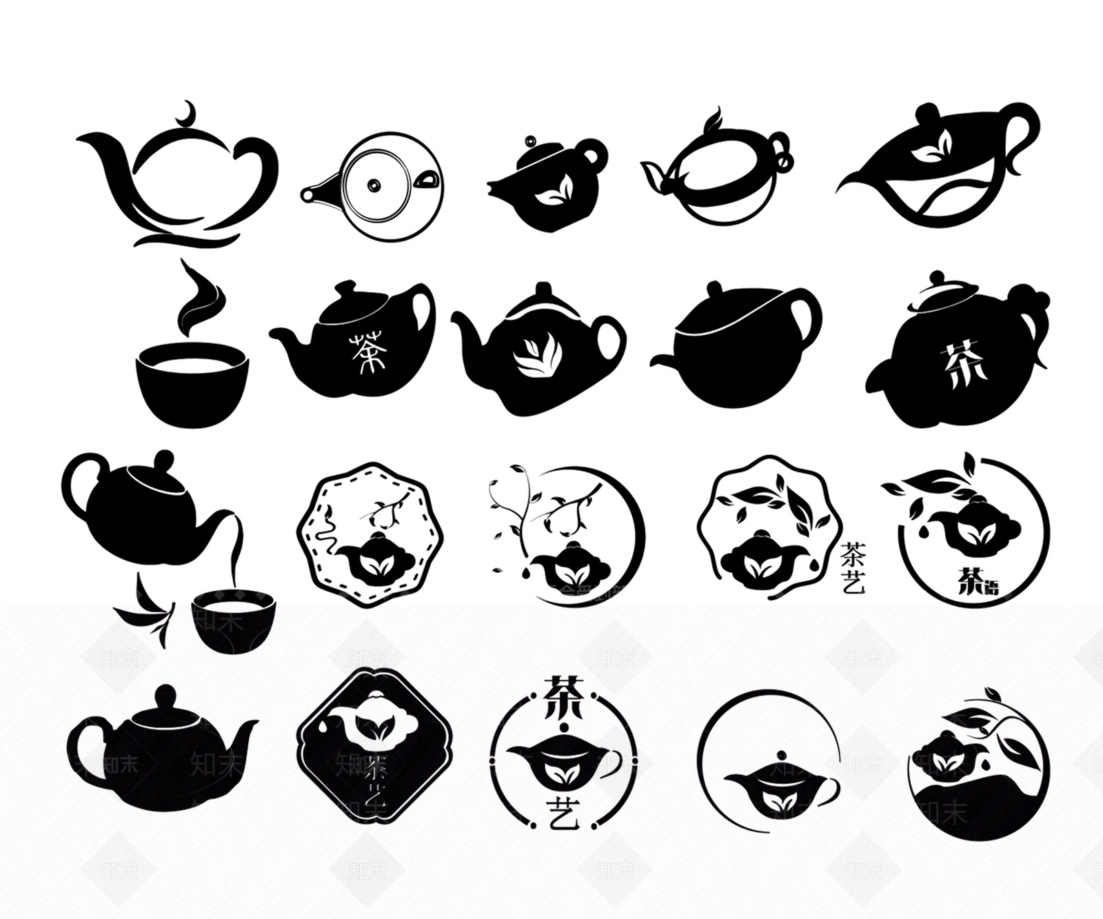 现代茶杯图标SU模型下载【ID:1154533798】