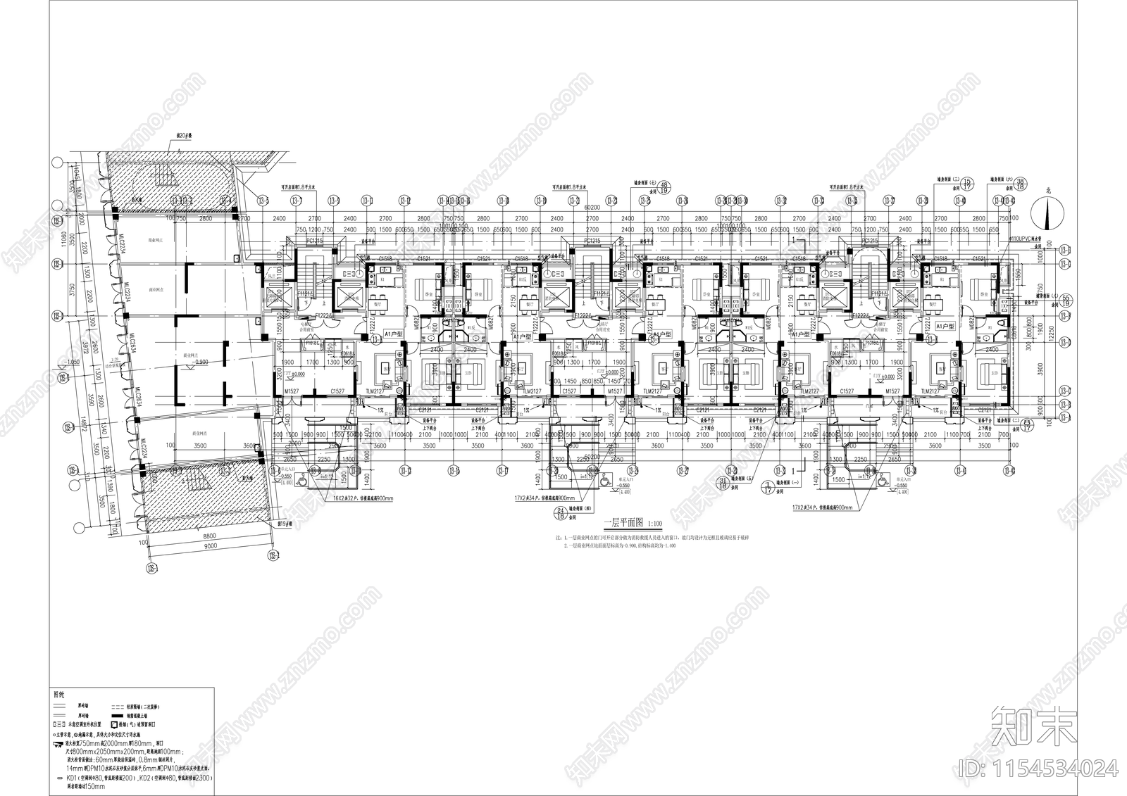 新河新城区域城中村改造项目cad施工图下载【ID:1154534024】