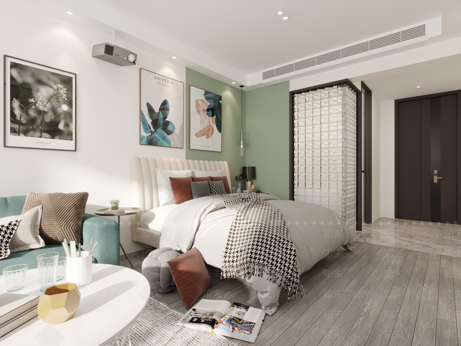 现代小清新公寓3D模型下载【ID:1154545092】