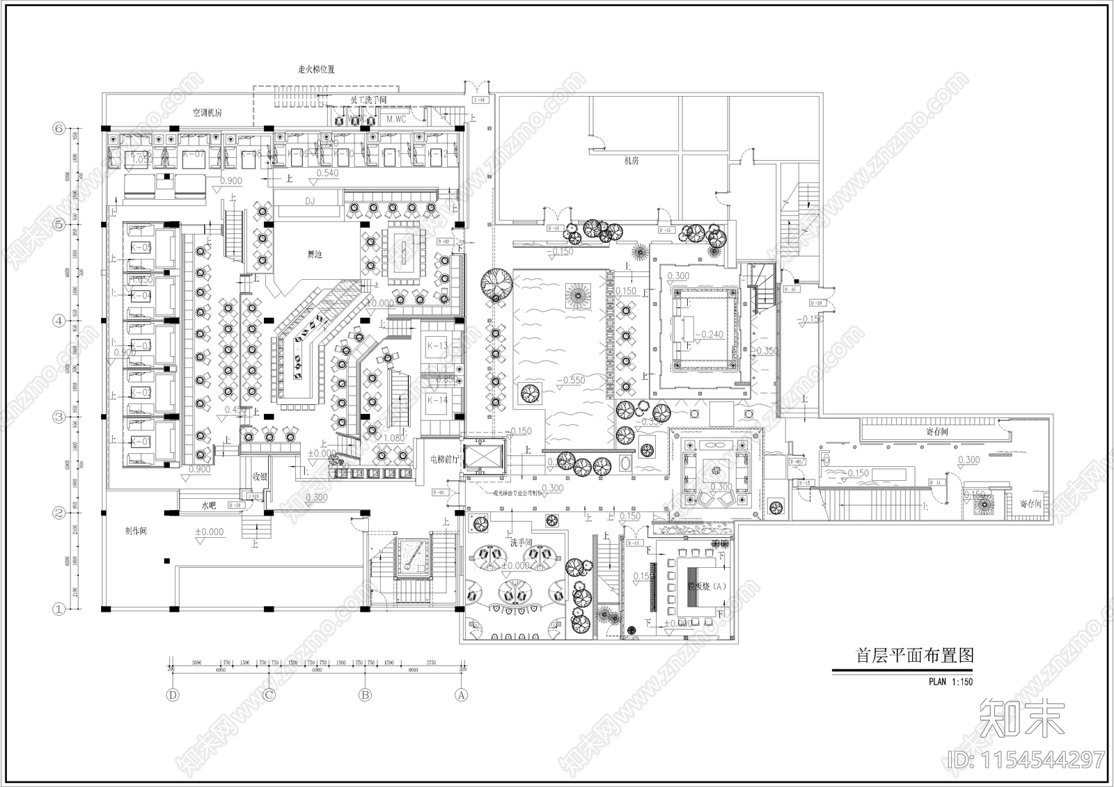 4280㎡cad施工图下载【ID:1154544297】
