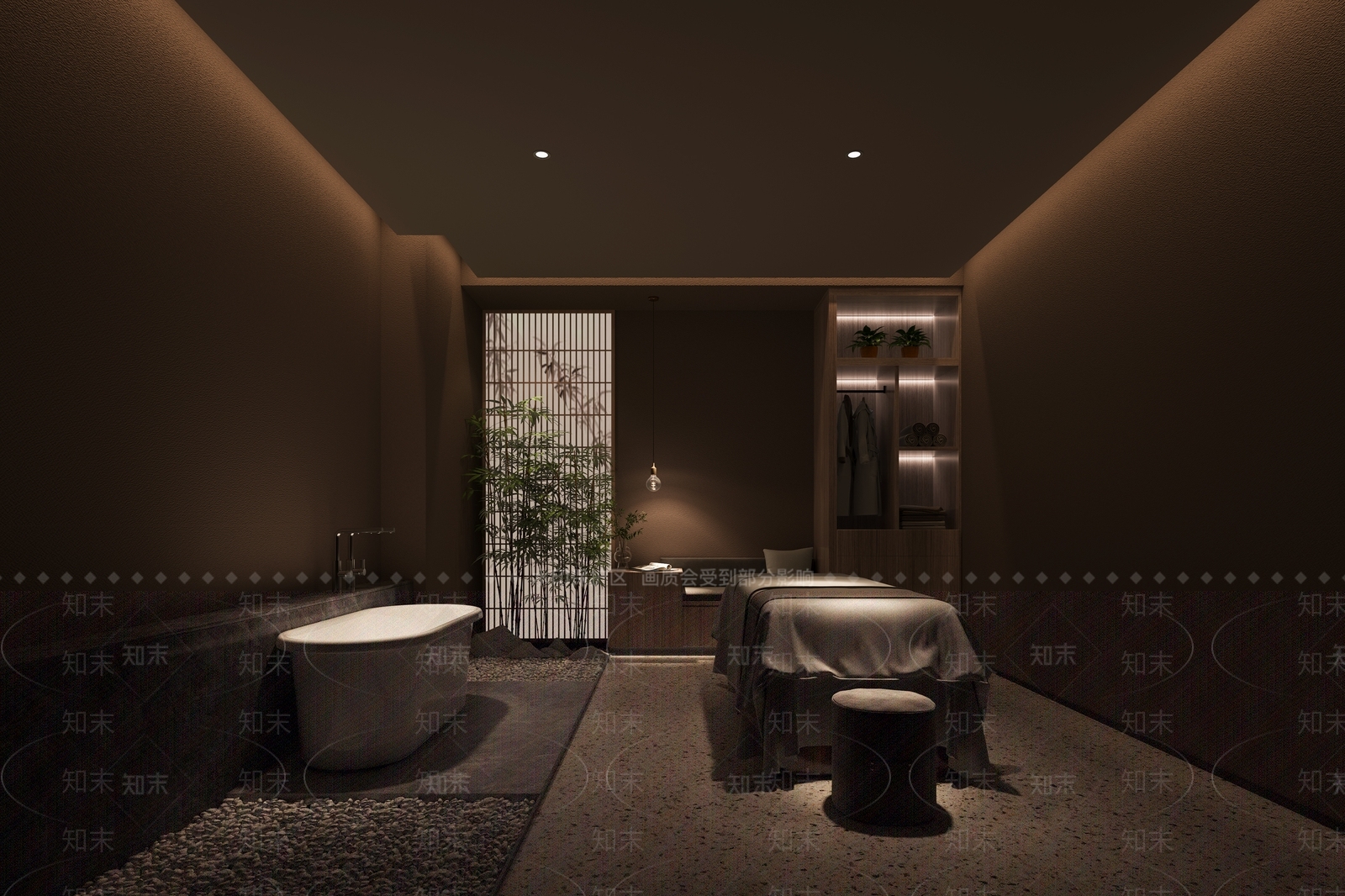 现代美容院包间3D模型下载【ID:1154545312】