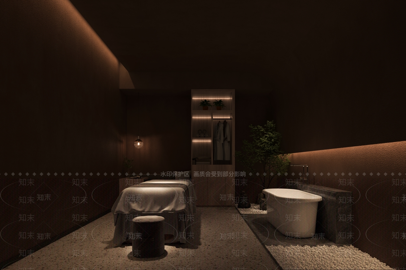 现代美容院包间3D模型下载【ID:1154545839】