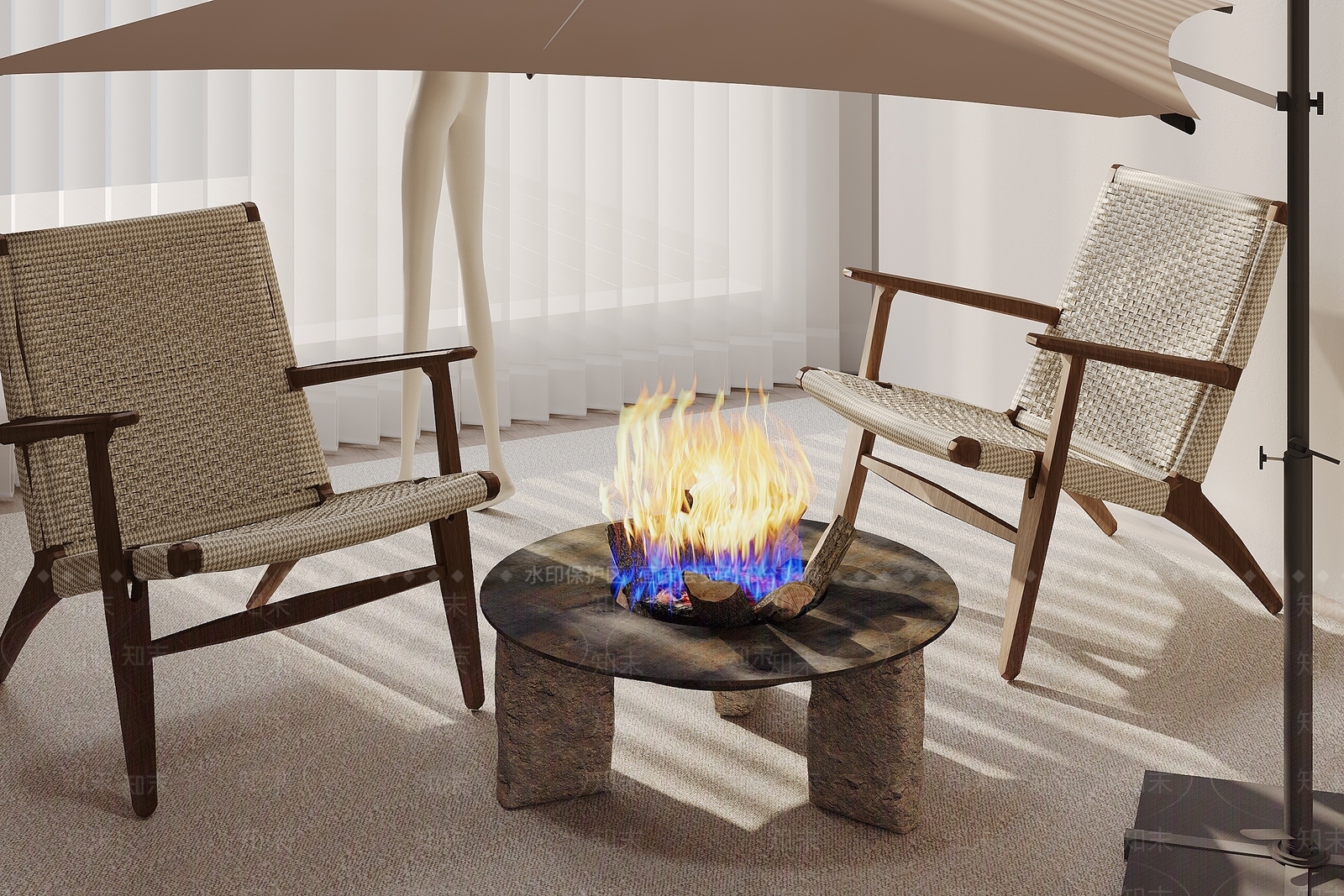 现代户外椅3D模型下载【ID:1154546227】