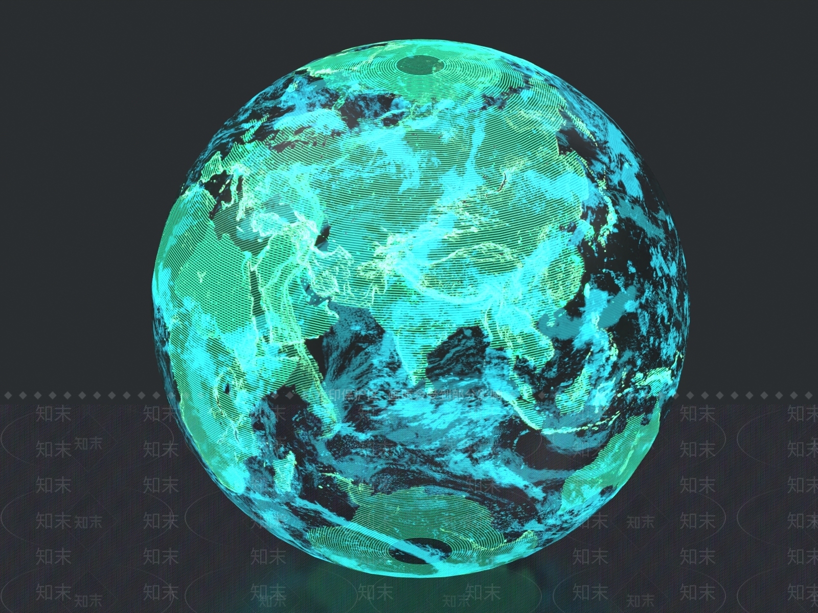 现代全息地球美陈3D模型下载【ID:1154547480】