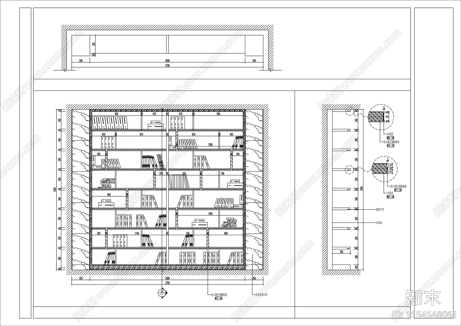 展柜施工图下载【ID:1154548061】