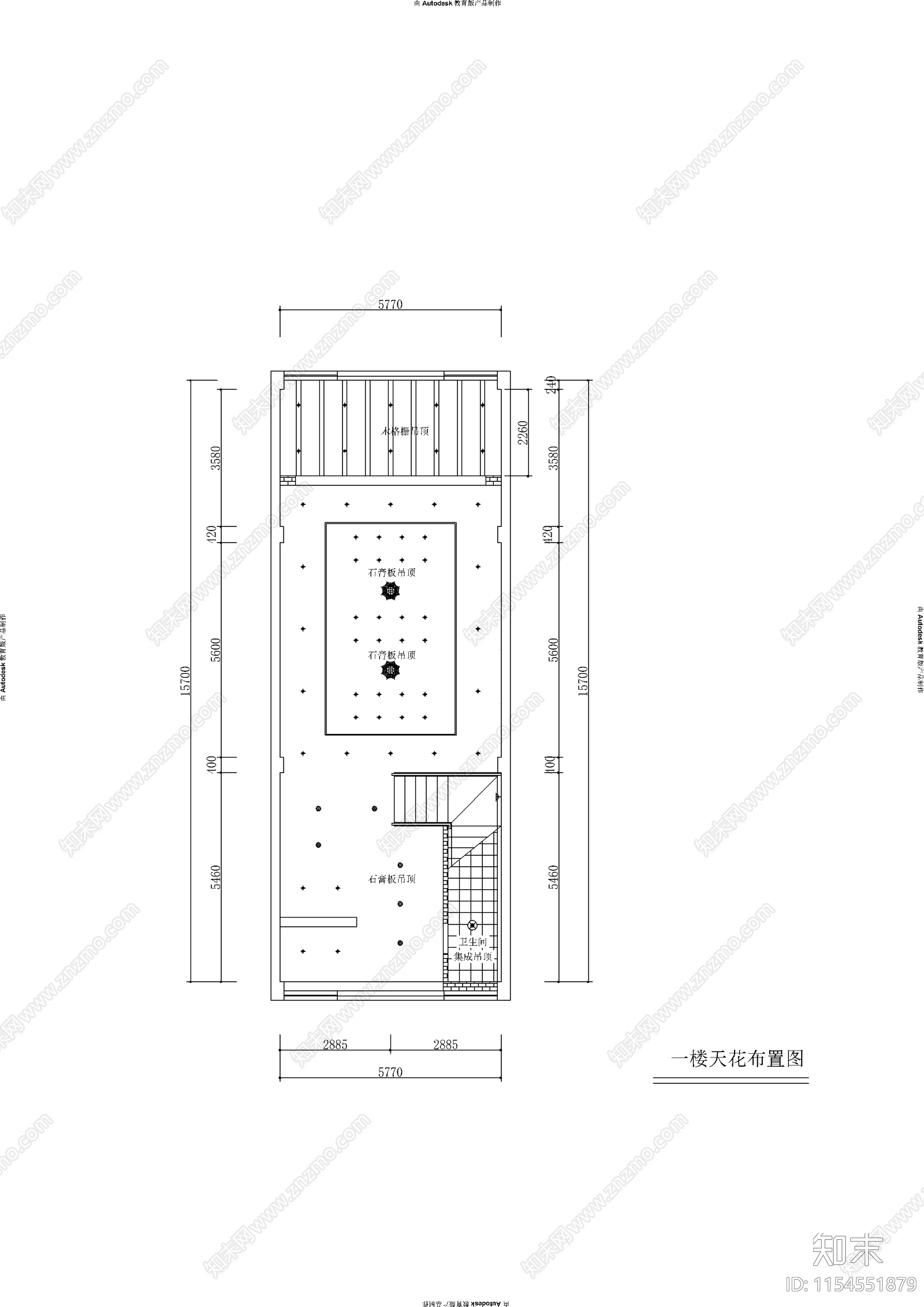 茶楼室内cad施工图下载【ID:1154551879】