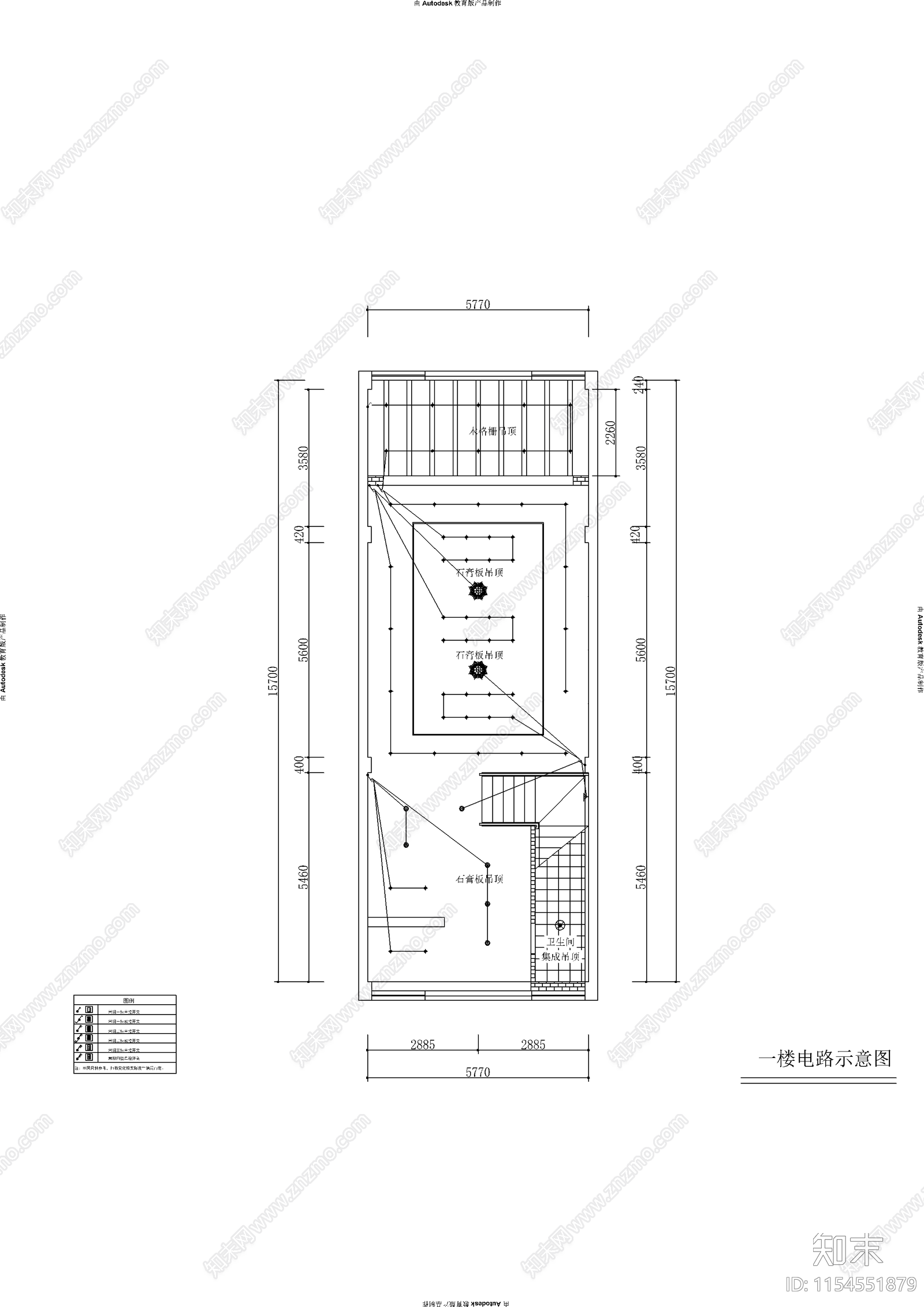 茶楼室内cad施工图下载【ID:1154551879】