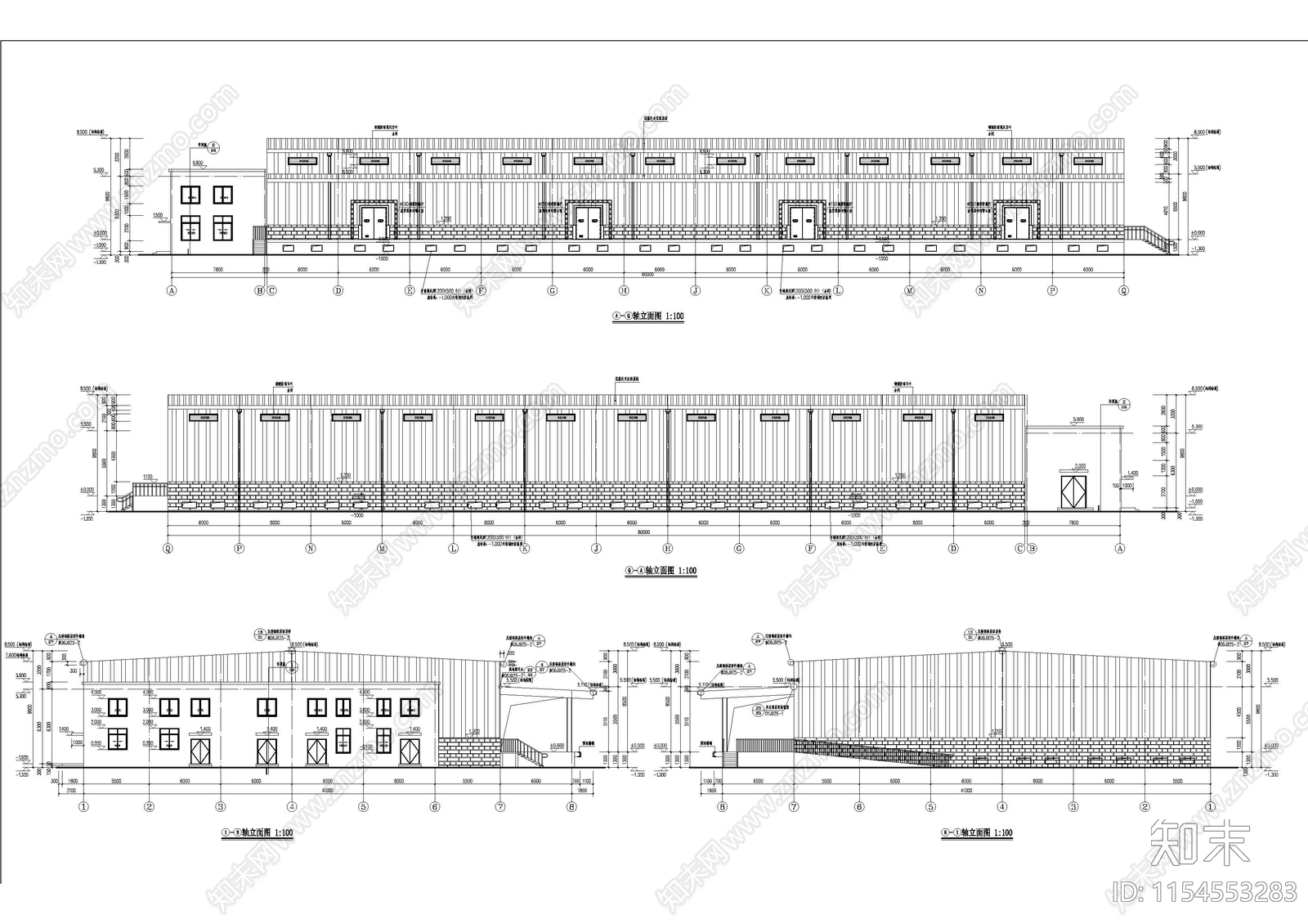 单层钢结构冷库建筑施工图下载【ID:1154553283】