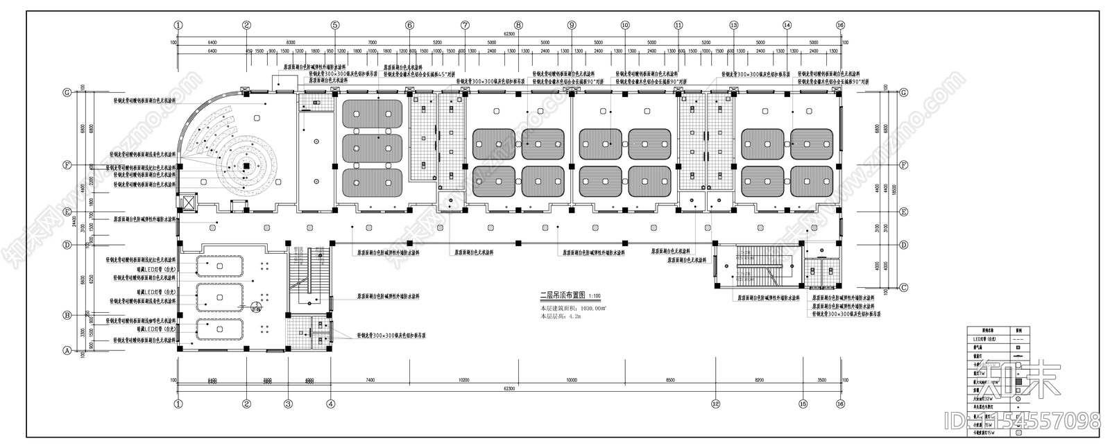 某幼儿园室内cad施工图下载【ID:1154557098】