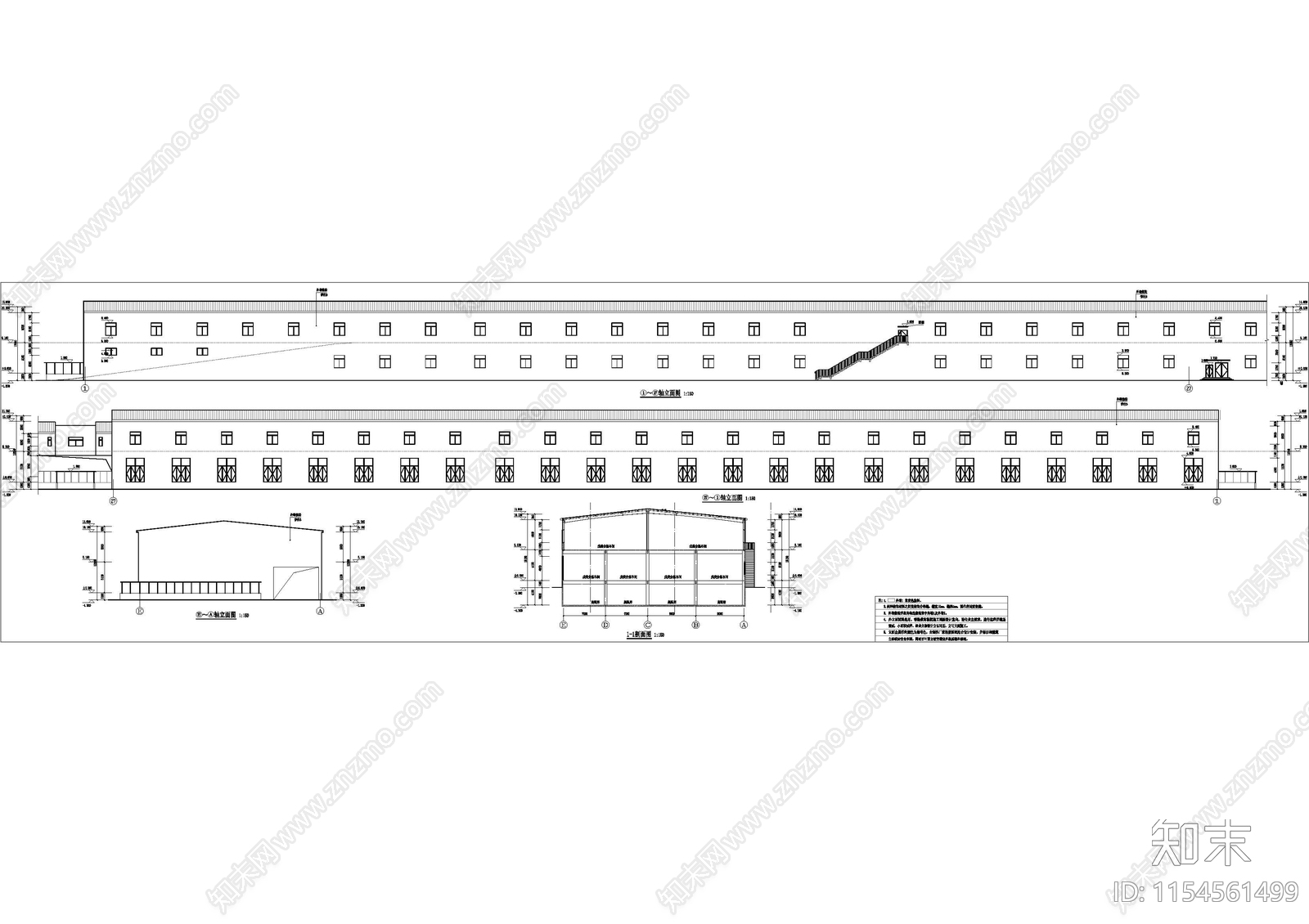 万邦二层高温冷库建筑cad施工图下载【ID:1154561499】