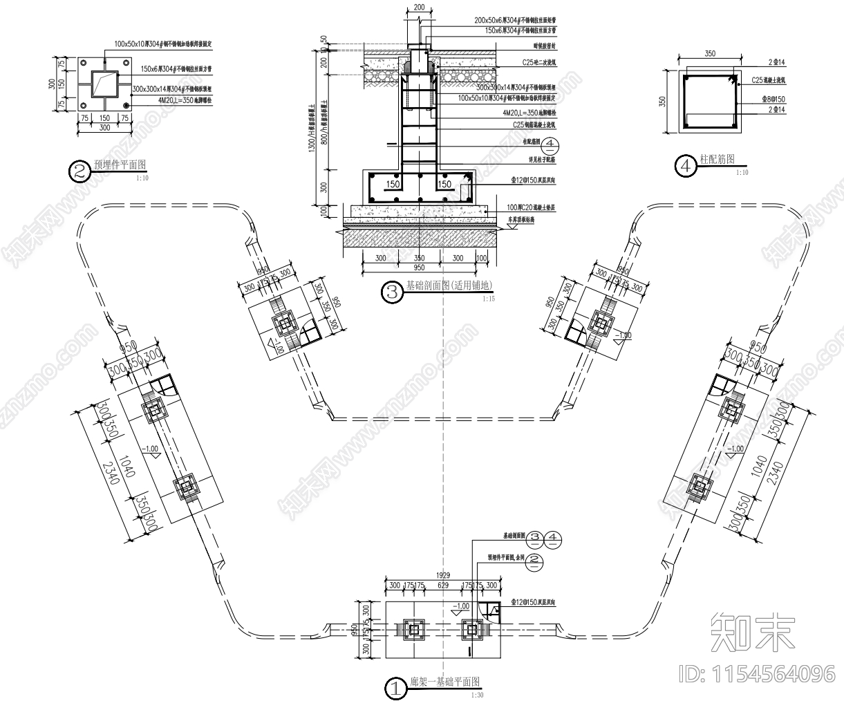 L湖昱湖壹号X地景观cad施工图下载【ID:1154564096】
