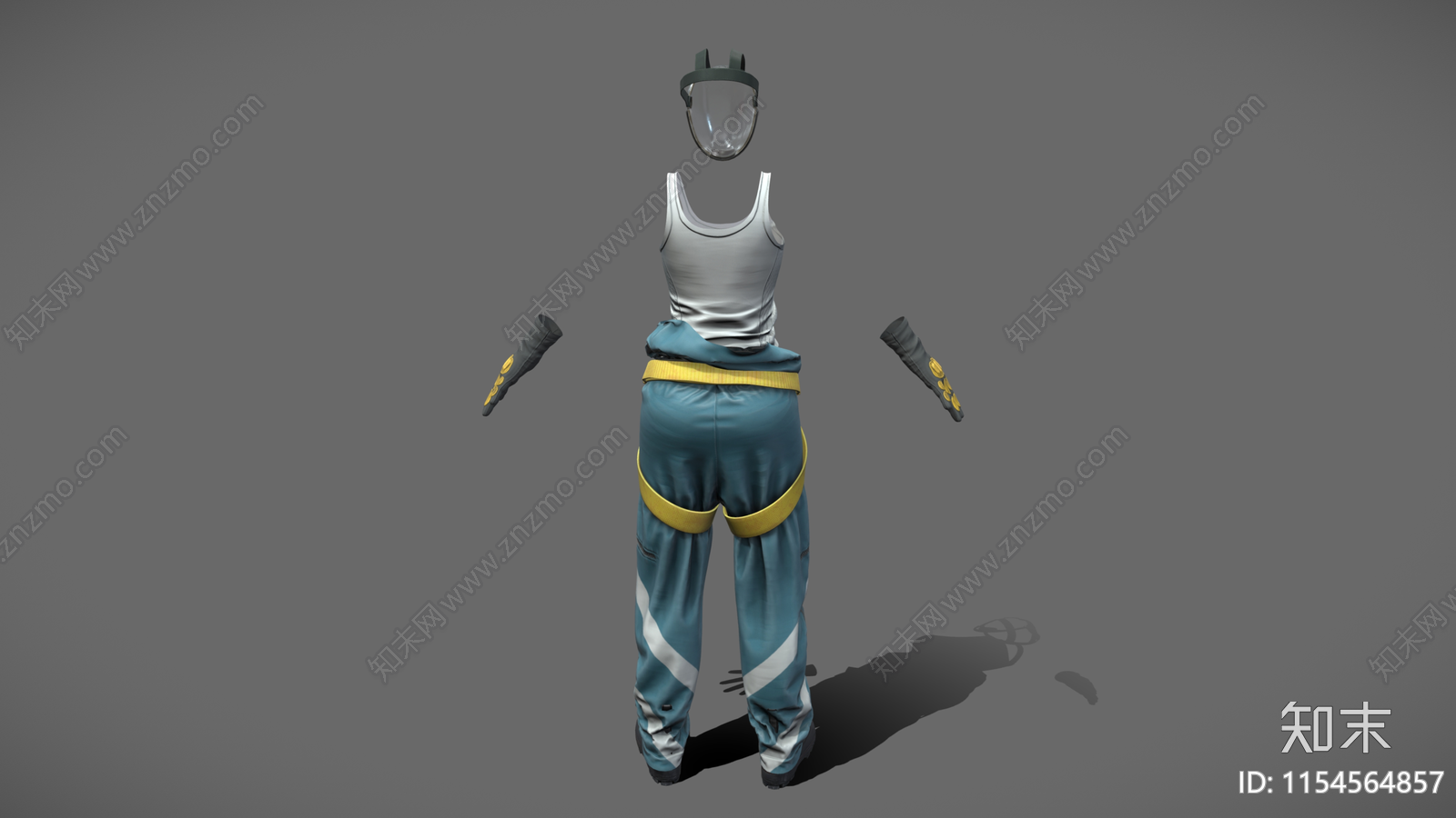 科幻太空机械师服装3D模型下载【ID:1154564857】