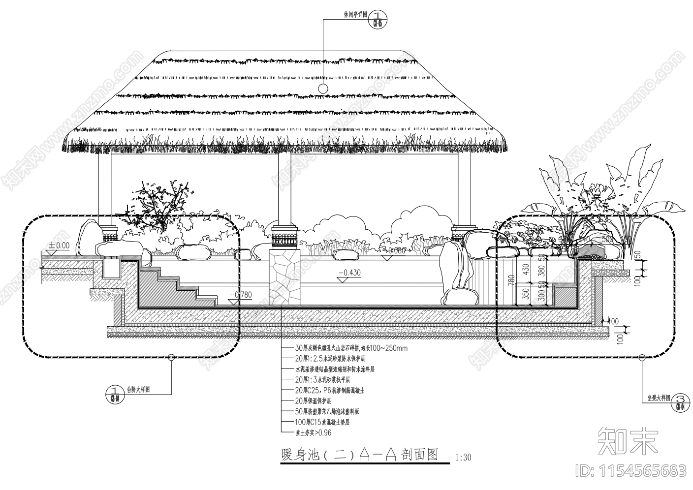 金佛山天星温度假村景观施工图下载【ID:1154565683】