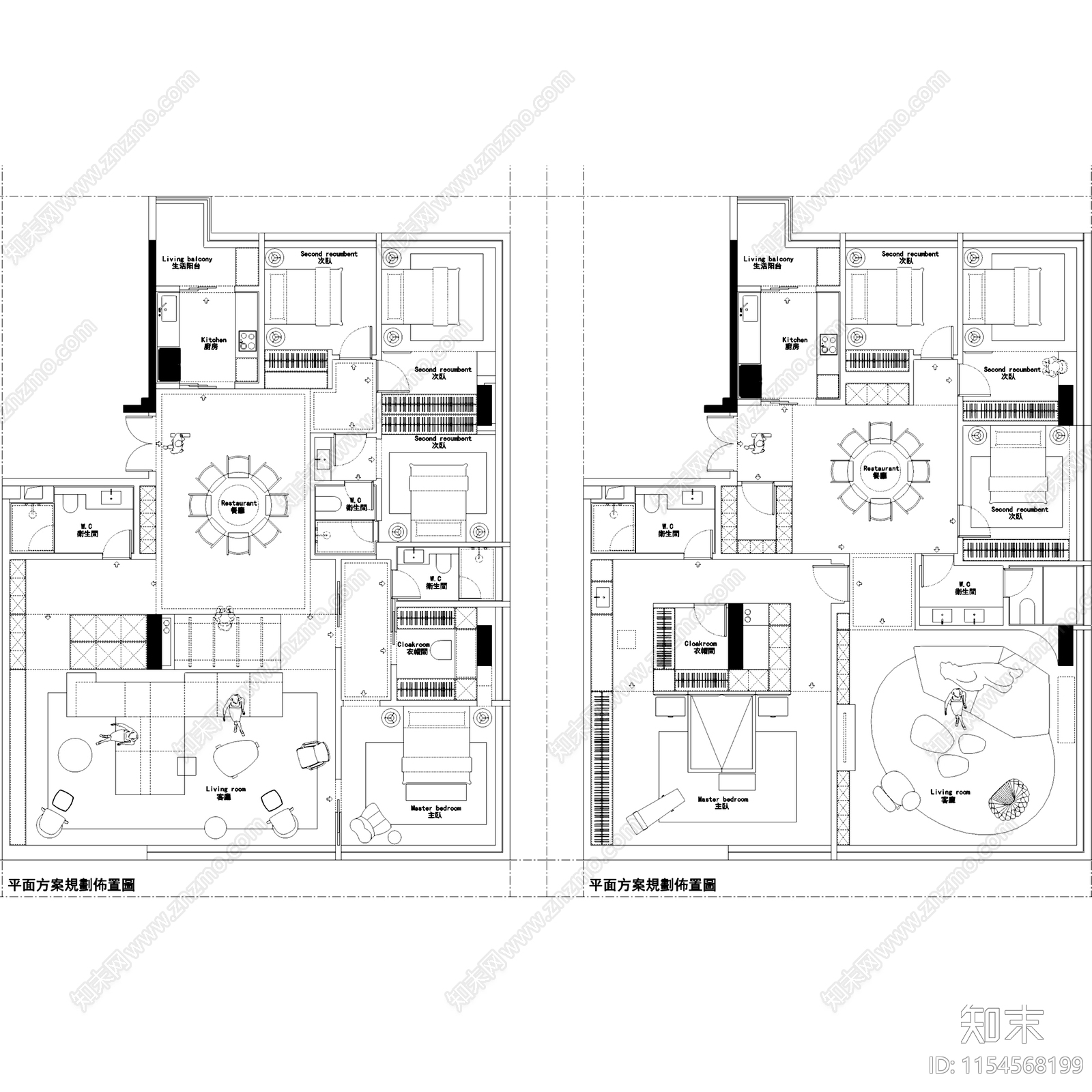 室内家装优化户型图施工图下载【ID:1154568199】