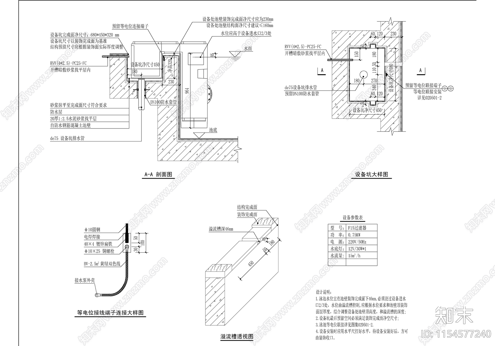 游学综合服务中心项目园林排水cad施工图下载【ID:1154577240】