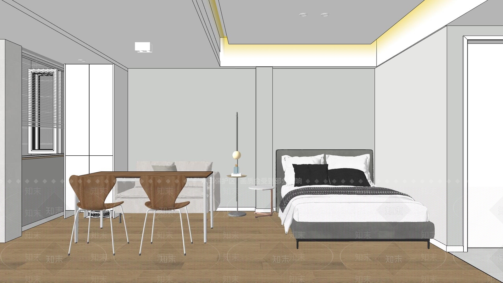 现代公寓SU模型下载【ID:1154586367】