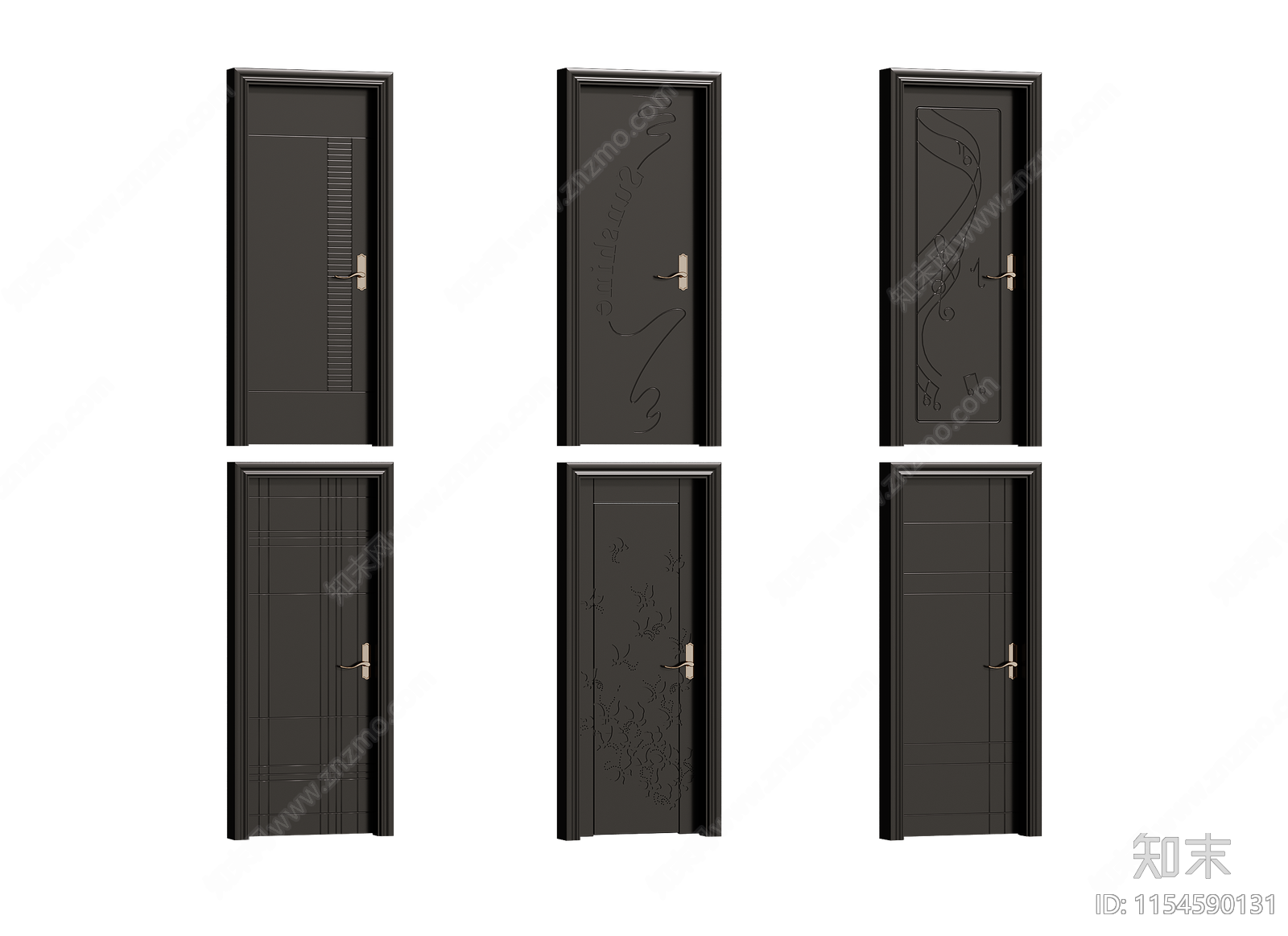 现代复古单开门3D模型下载【ID:1154590131】