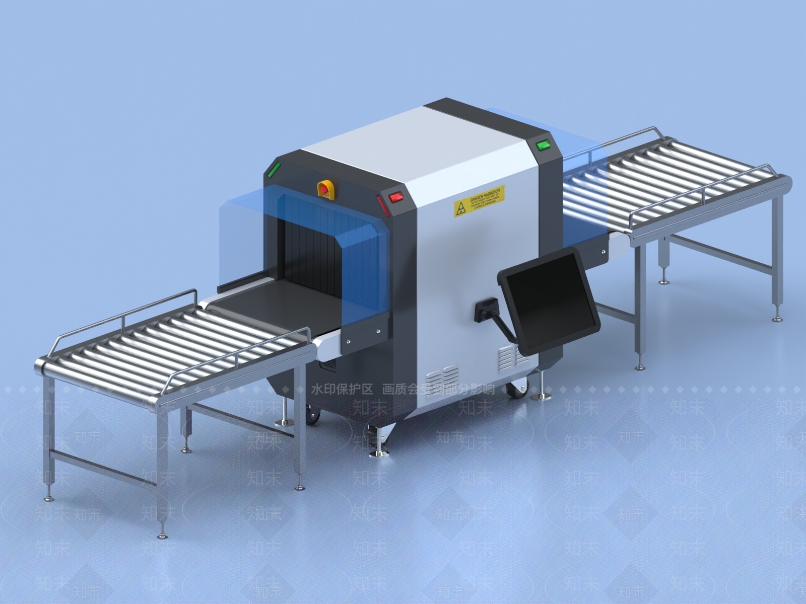 行李扫描仪3D模型下载【ID:1154591183】