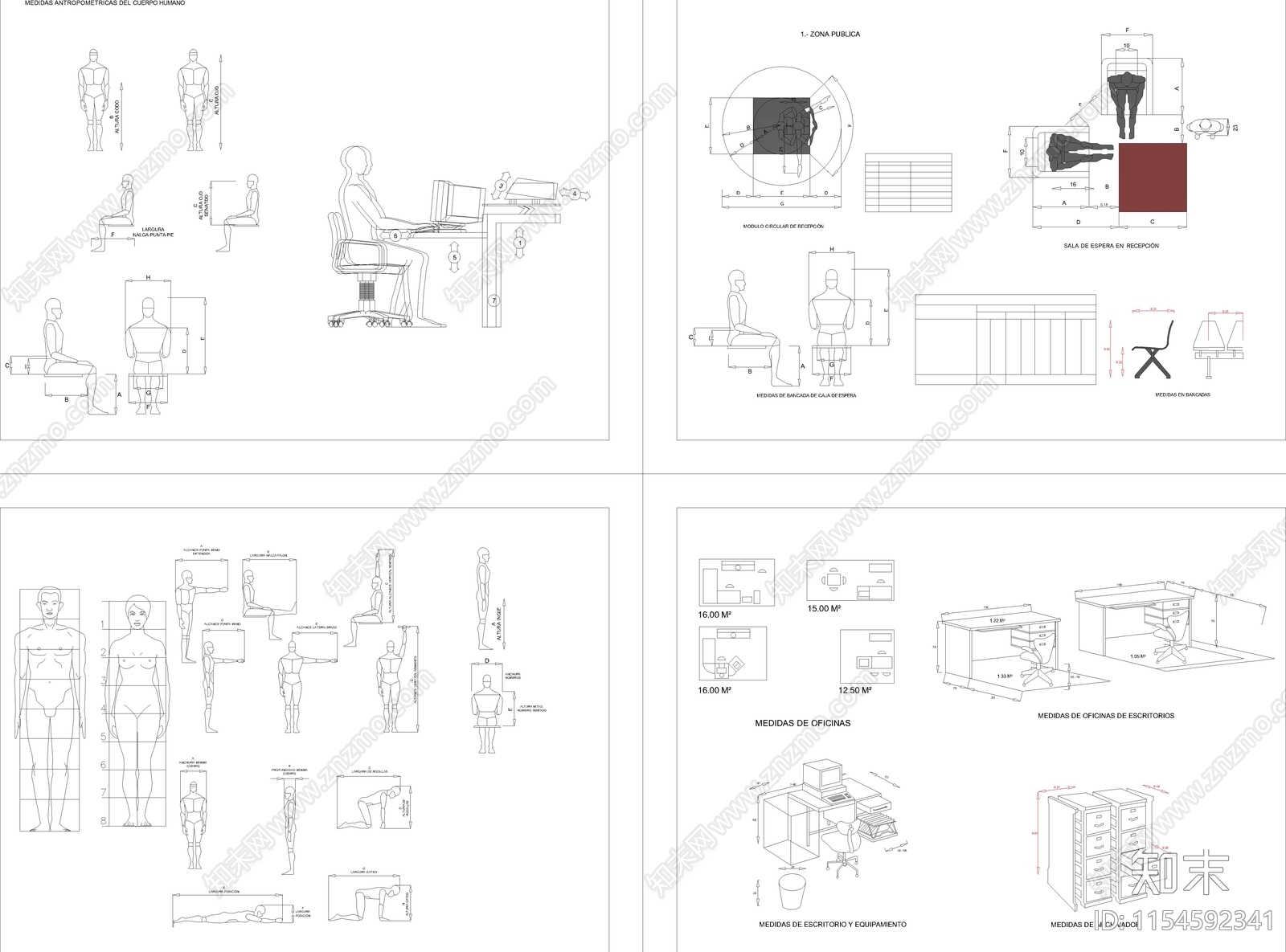 人体测量学桌椅cad施工图下载【ID:1154592341】