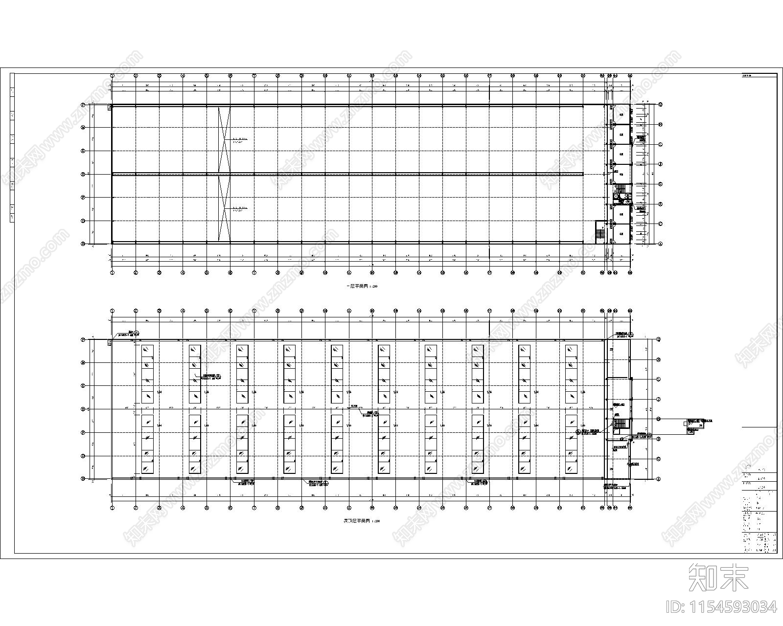 9400平工业厂房建筑cad施工图下载【ID:1154593034】