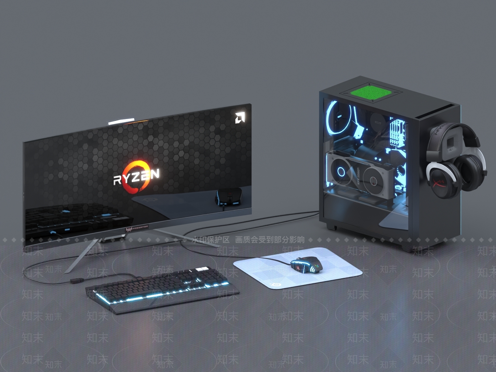 电脑3D模型下载【ID:1154593447】