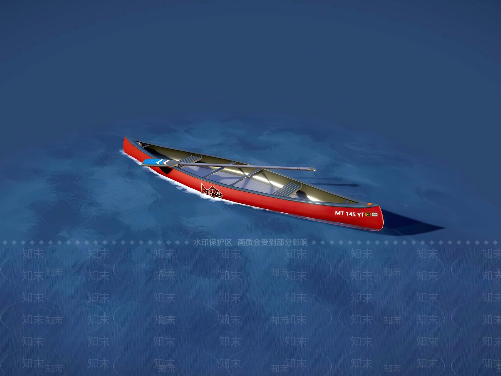 独木舟SU模型下载【ID:1154593596】