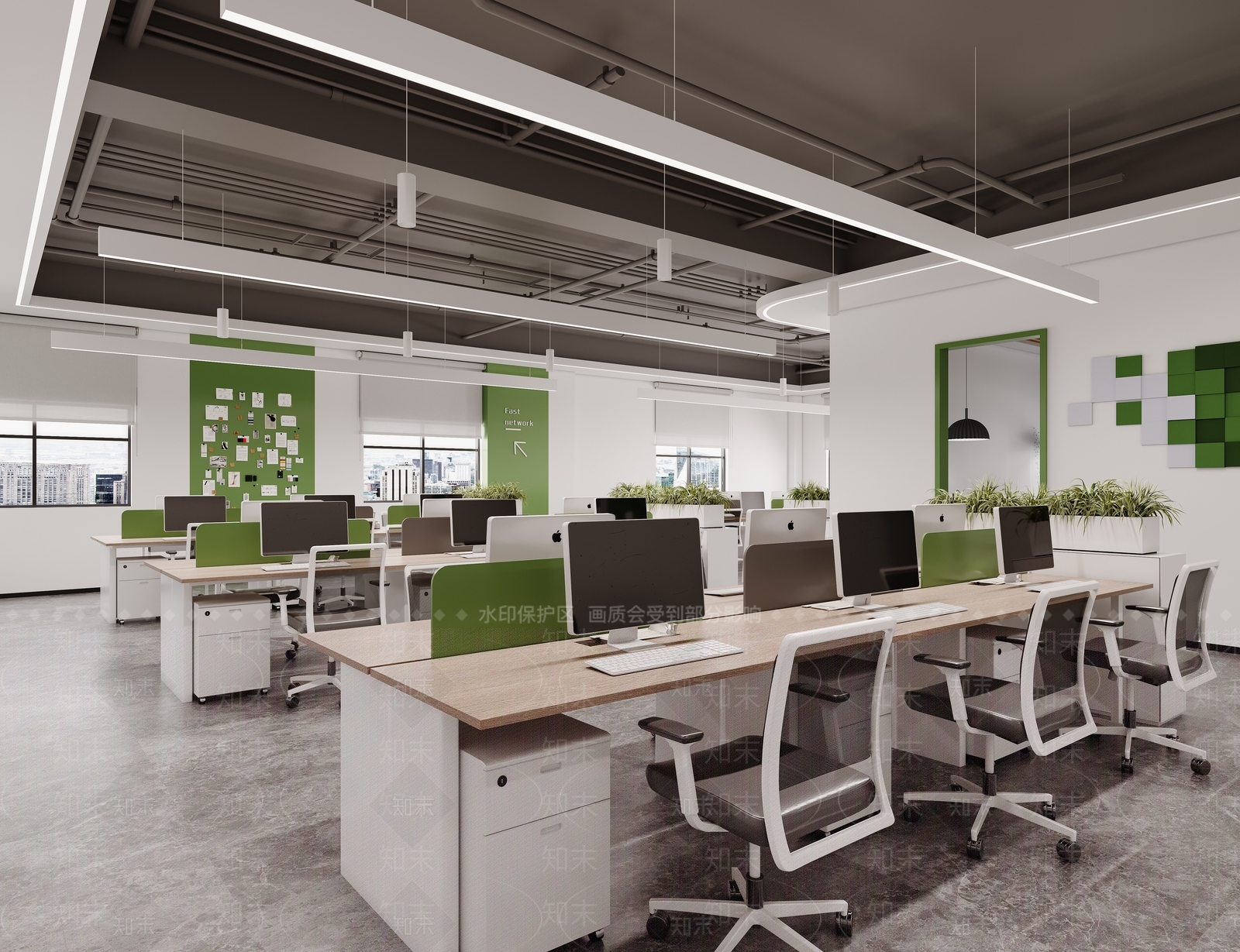 工业风办公室3D模型下载【ID:1154598923】